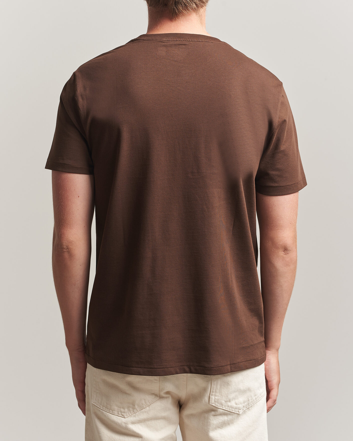 Men | T-Shirts | Polo Ralph Lauren | Custom Slim Fit T-shirt Nutmeg Brown
