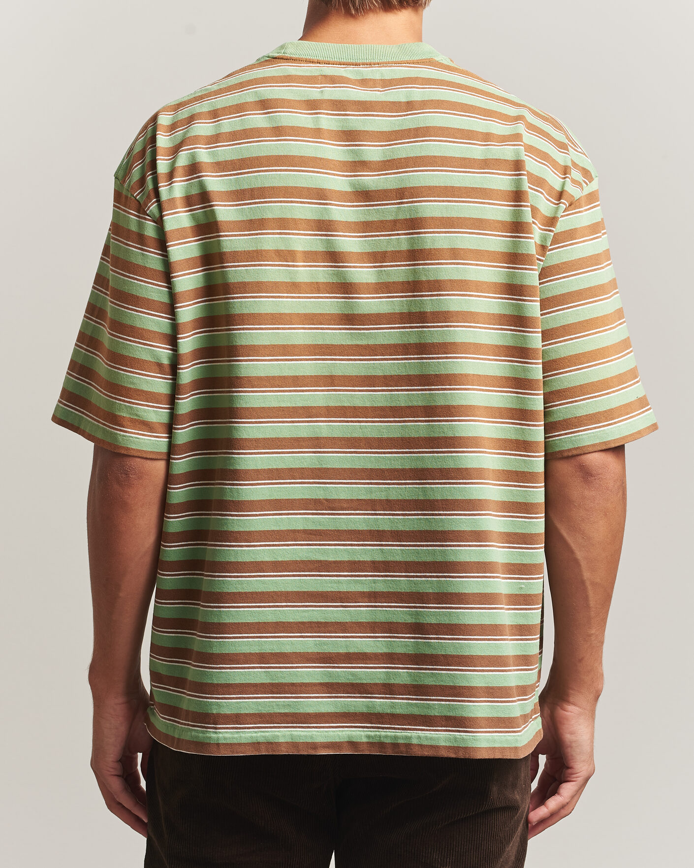 Men | T-Shirts | Polo Ralph Lauren | Relaxed Fit Striped T-Shirt Outback Green