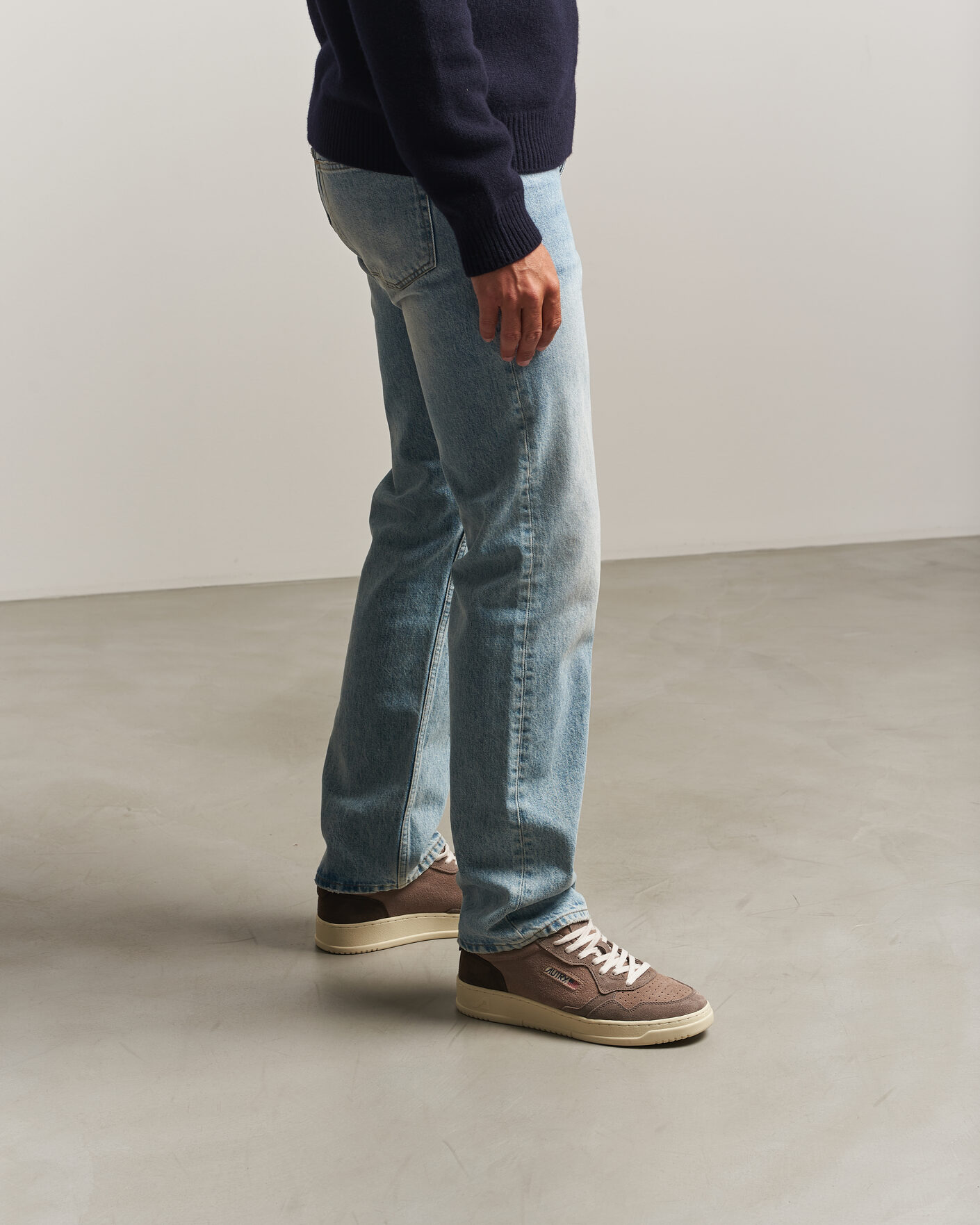 Men | Sneakers | Autry | Medalist Low Suede Mix Sneaker Brown/Grey/Beige