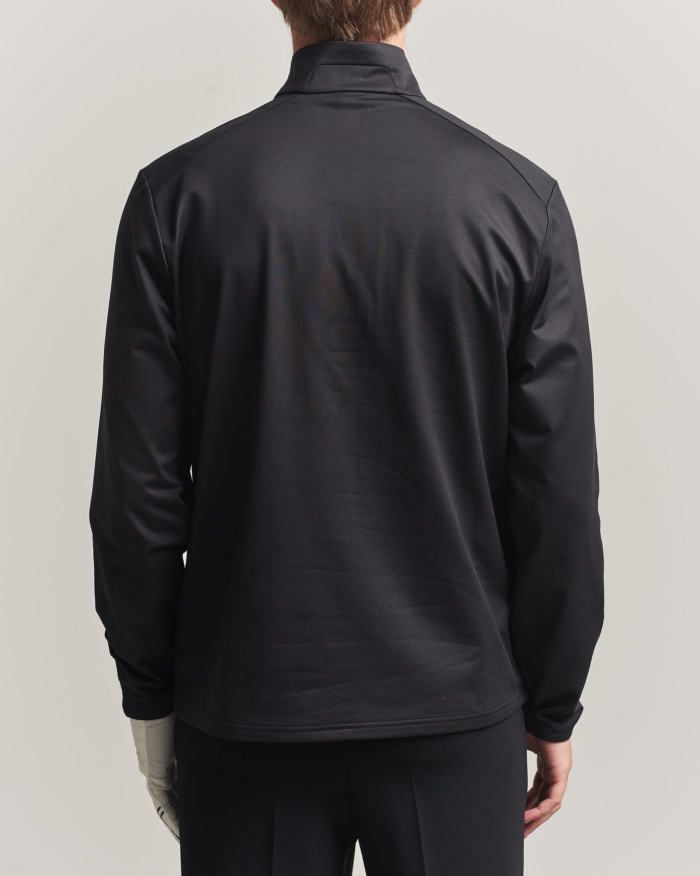 Men | Sweaters & Knitwear | Polo Ralph Lauren | Luxury Jersey Half Zip Polo Black