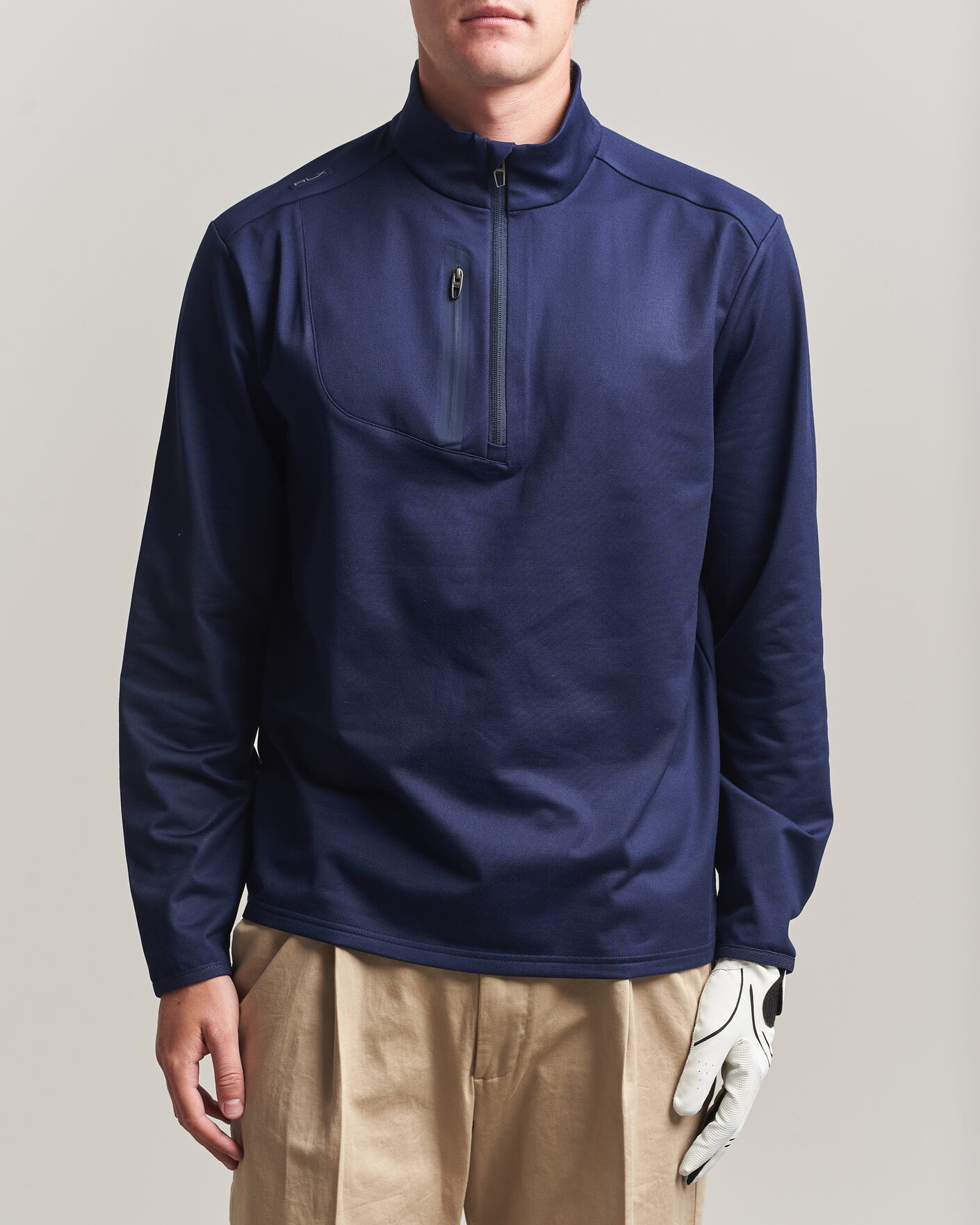 Men | Golf Clothing | Polo Ralph Lauren | Luxury Jersey Half Zip Refined Navy