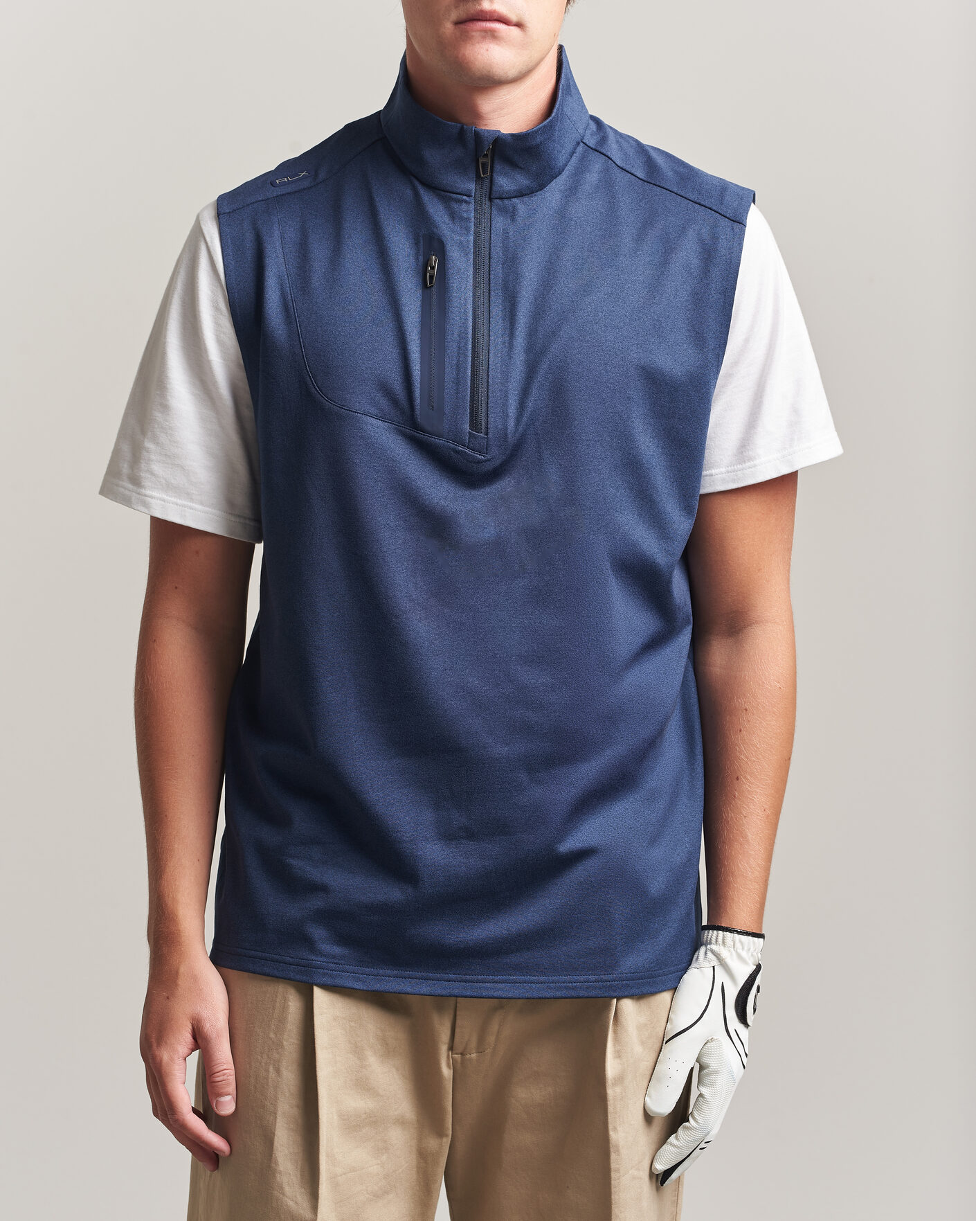 RLX Ralph Lauren Tech Terry Vest Refined Navy at CareOfCarl.com