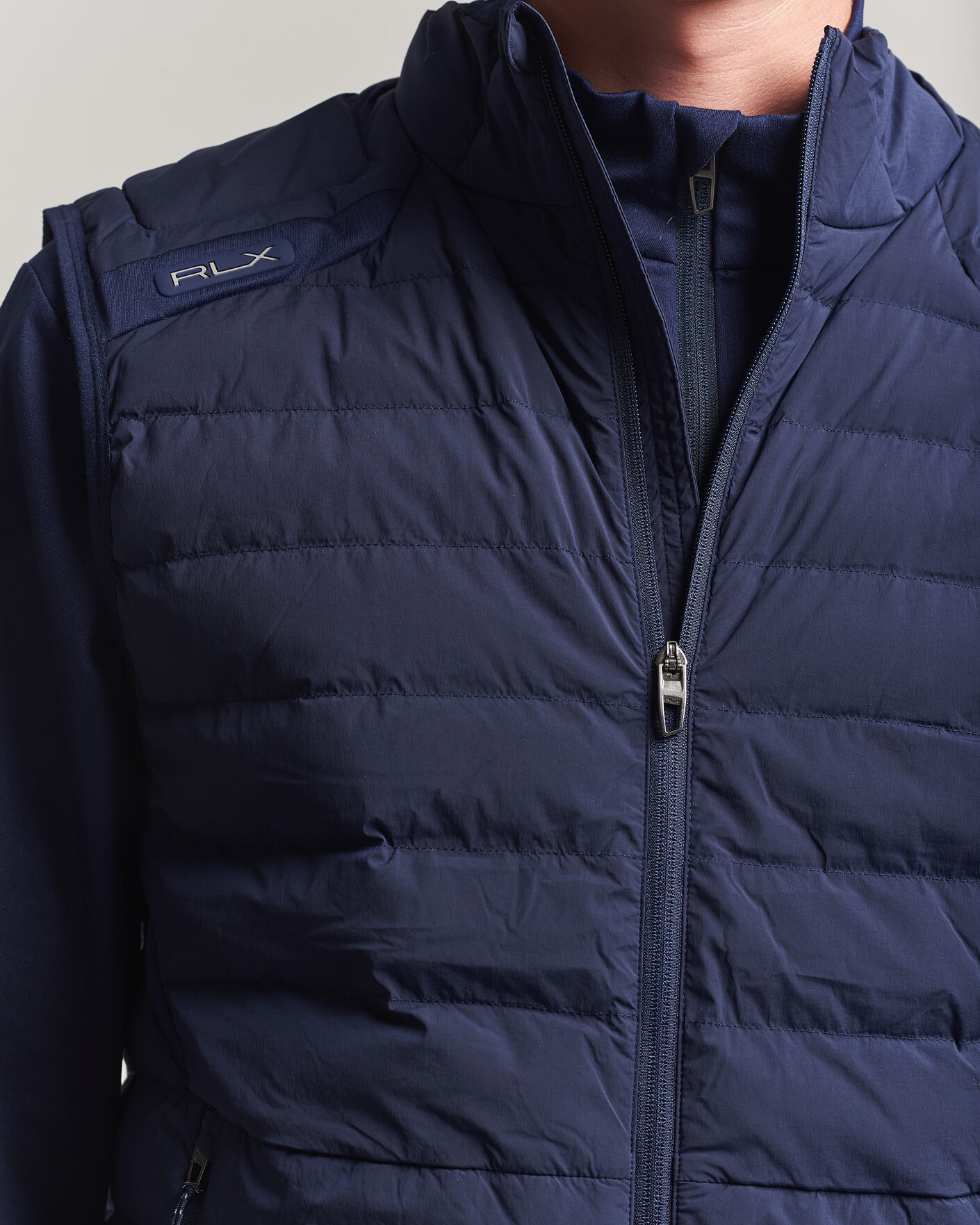 Men | Sweaters & Knitwear | RLX Ralph Lauren | Full Zip Golf Vest Refined Navy