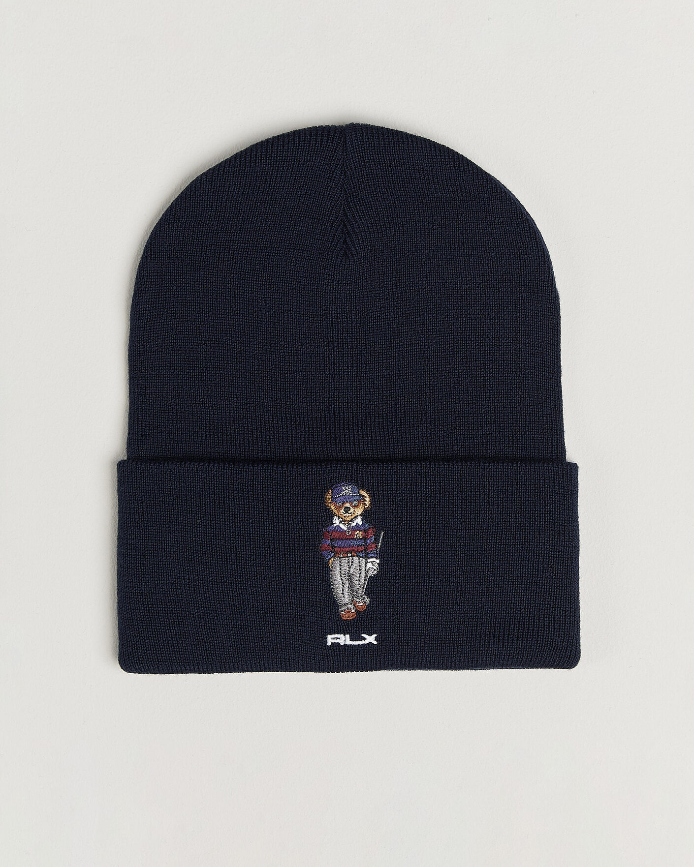 Men | Beanies | RLX Ralph Lauren | Golf Bear Hat Refined Navy