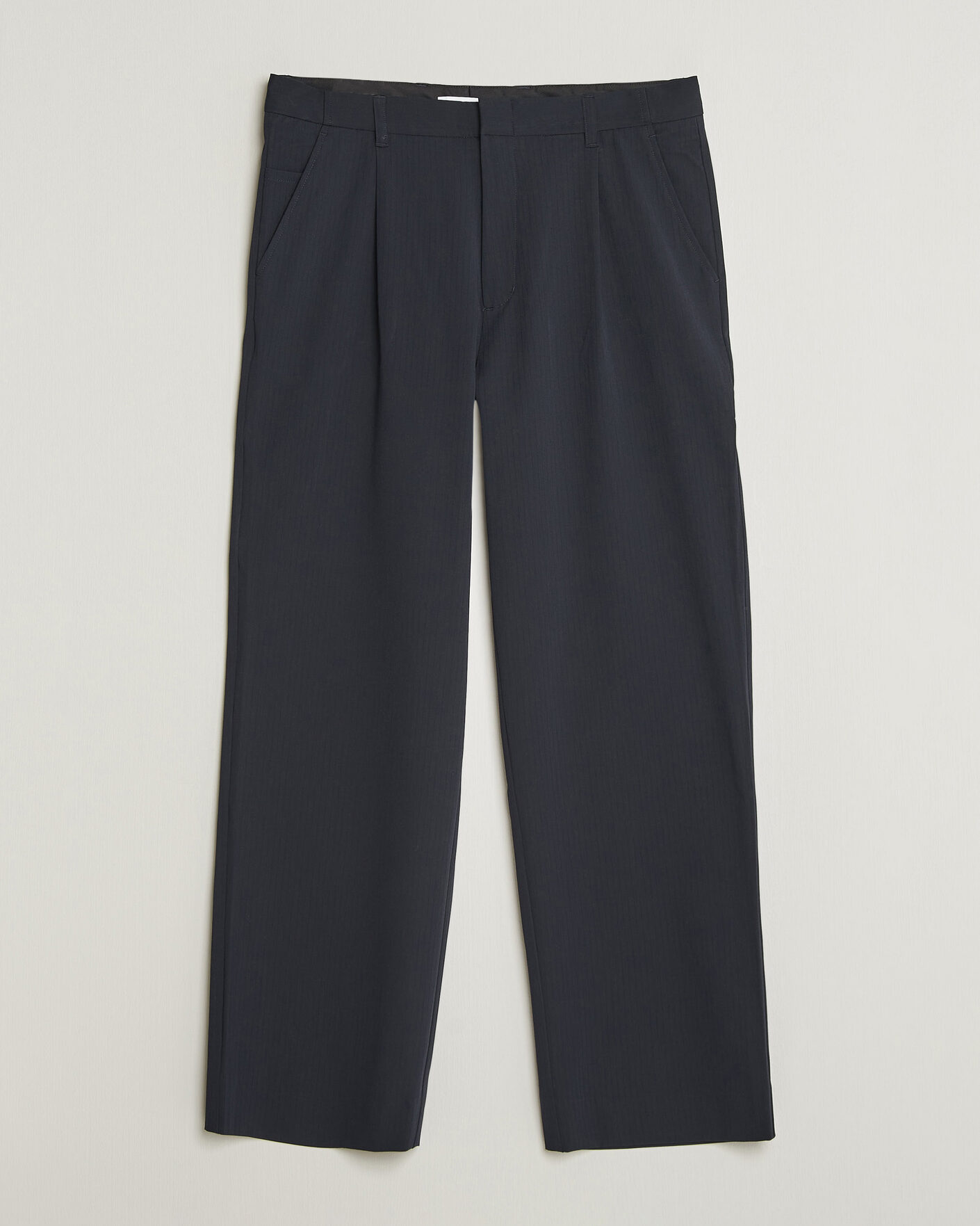 Men | Trousers | Samsøe Samsøe | Valentin Pleated Trousers Salute Navy