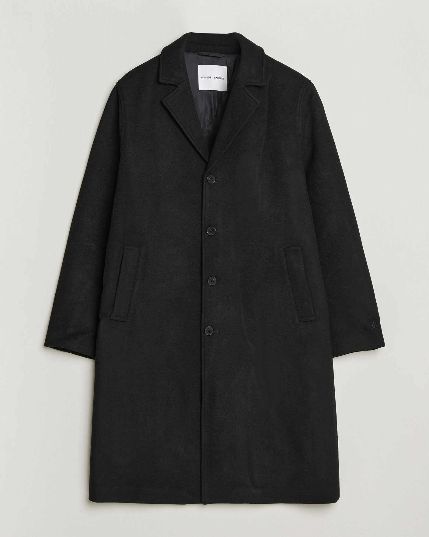 Men | Coats & Jackets | Samsøe Samsøe | Falco Wool Coat Black