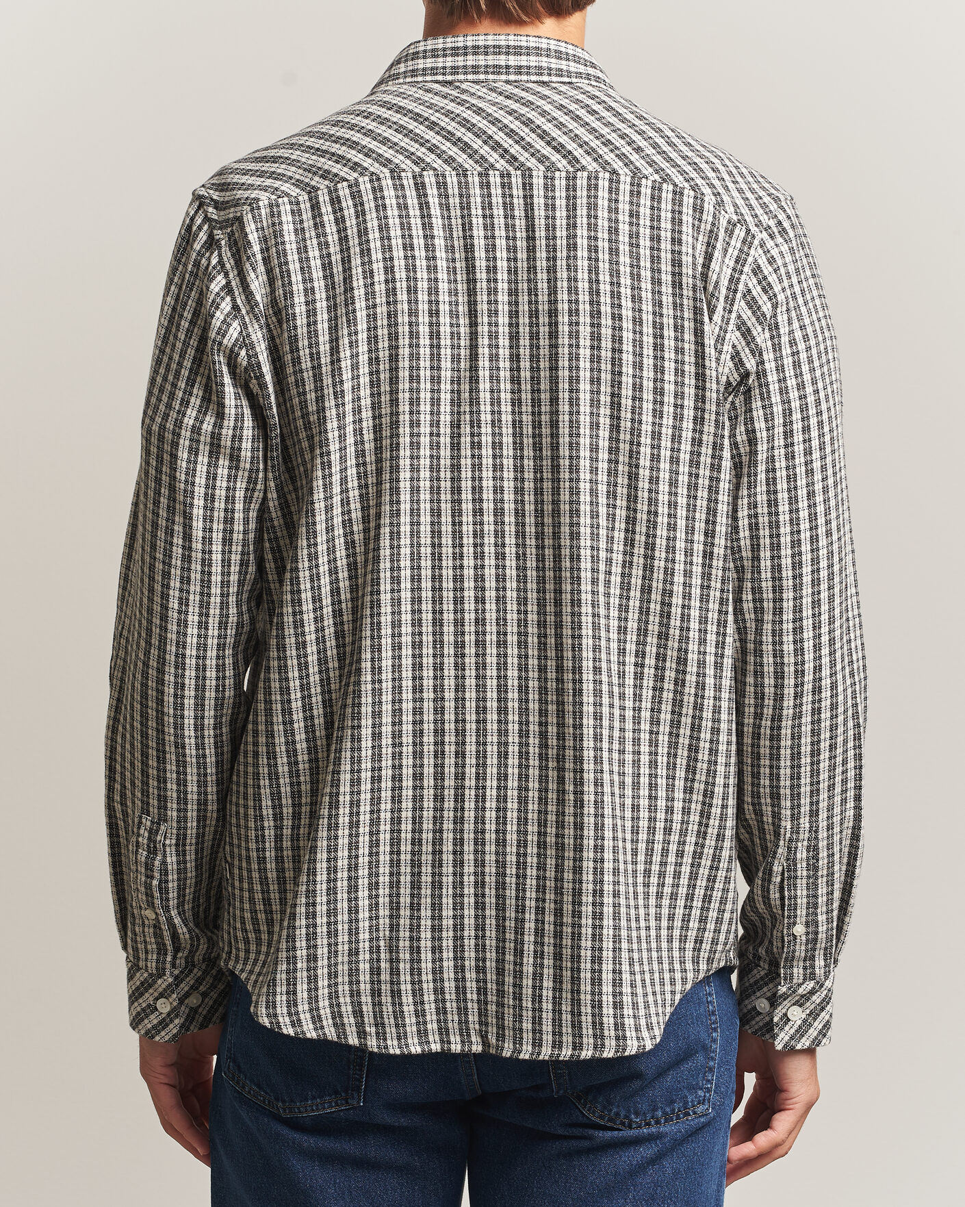 Men | Shirts | Samsøe Samsøe | Ryan Brushed Cotton Checked Shirt Brown