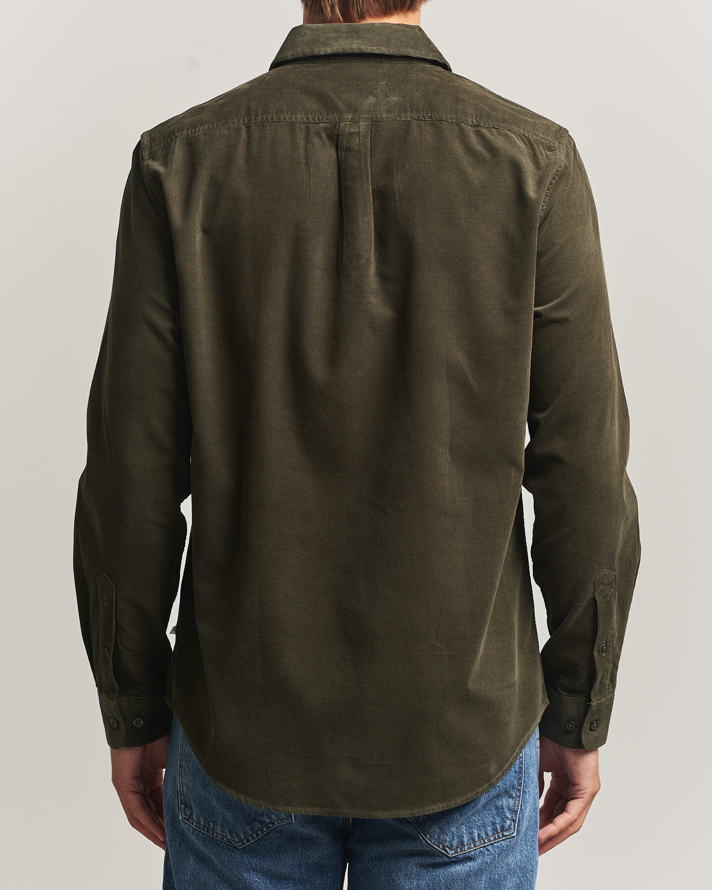 Men | Shirts | Samsøe Samsøe | Liam Baby Cord Shirt Forest Night