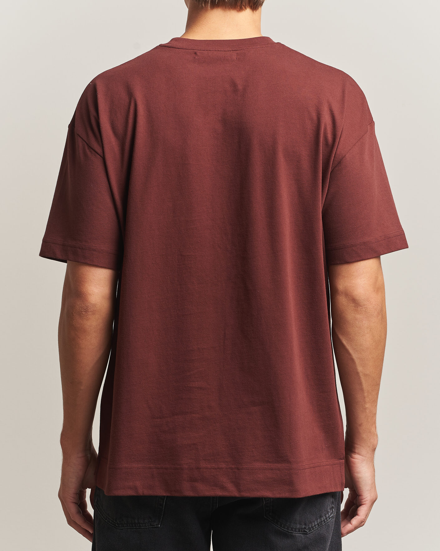 Men | T-Shirts | Samsøe Samsøe | Joel Organic Cotton T-Shirt Bitter Chocolate