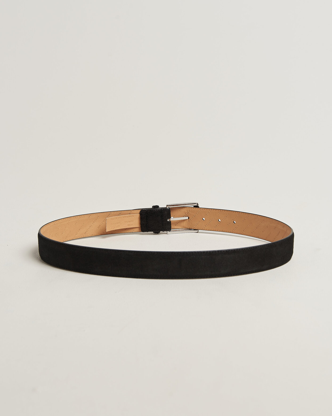 Men | Belts | Tiger of Sweden | Bergstroms Suede Belt Black