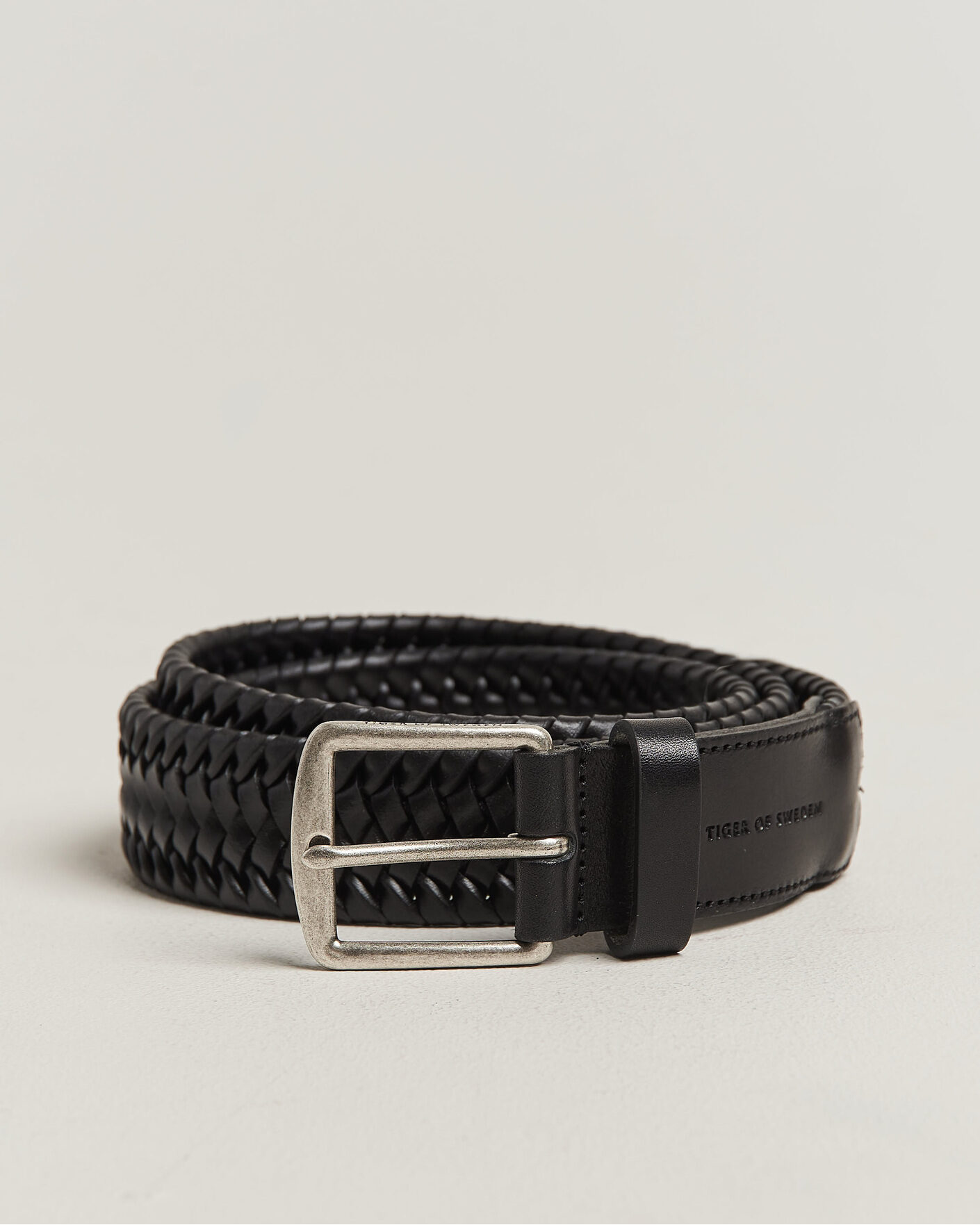 Men | Belts | Tiger of Sweden | Braidant Braided Belt Black