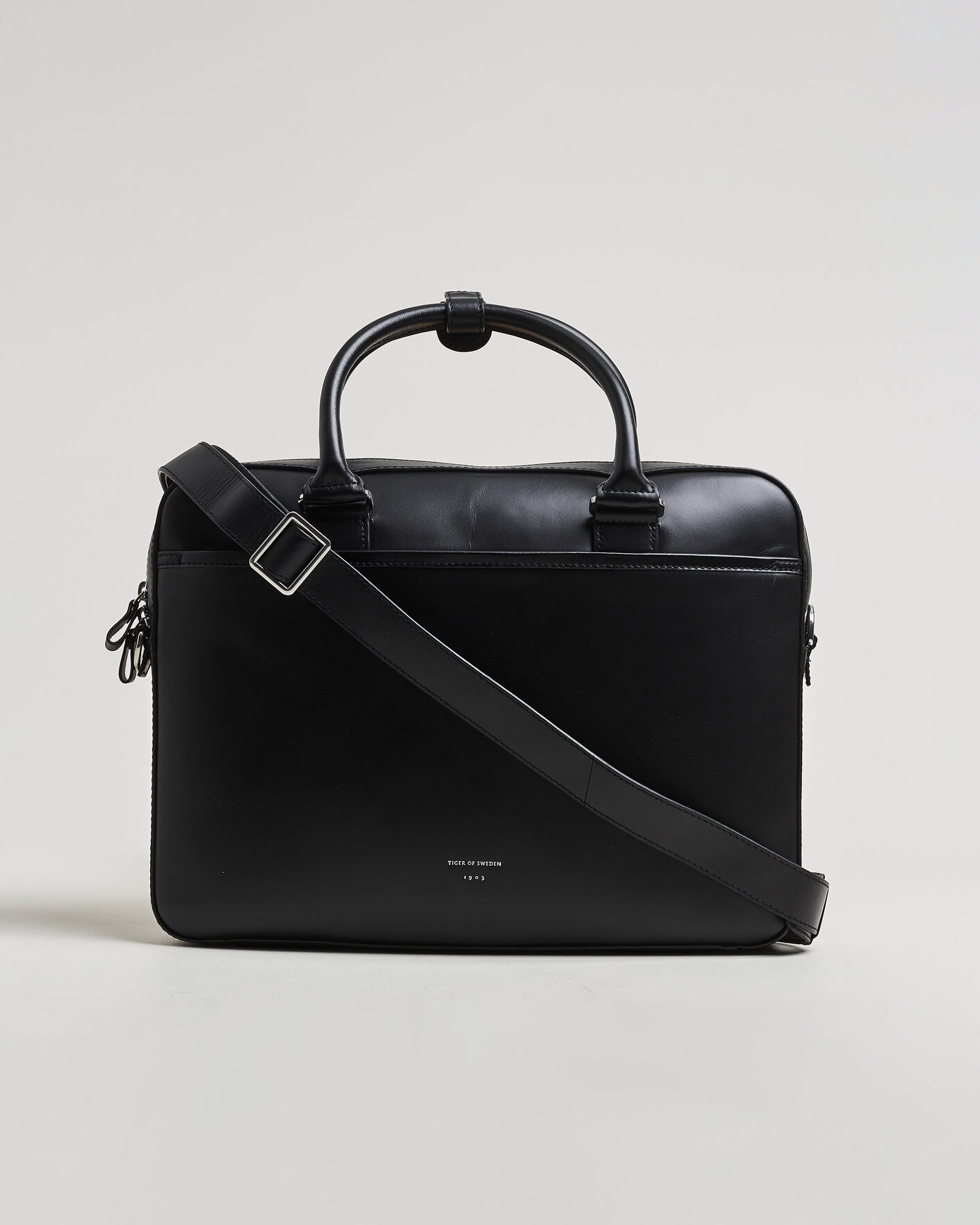 Men | Bags | Tiger of Sweden | Bosun Smooth Leather Briefcase Black