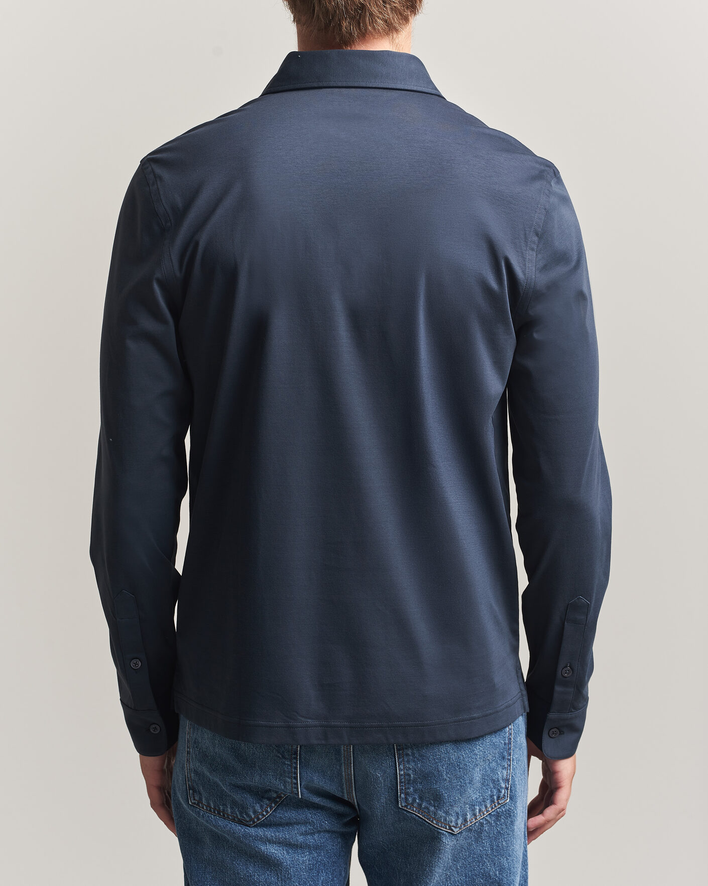 Men | Polo Shirts | Tiger of Sweden | Tanner Mercerized Cotton Polo Light Ink