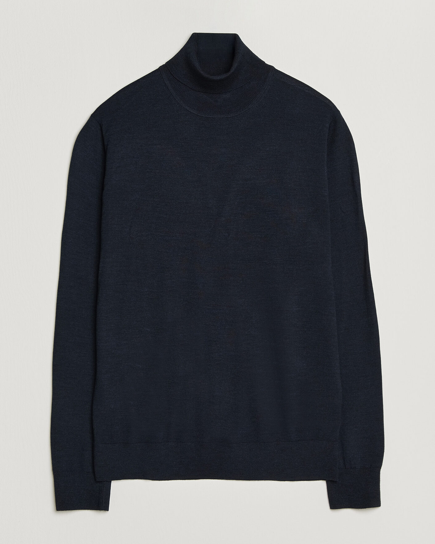Men | Sweaters & Knitwear | Tiger of Sweden | Nevile Extra Fine Merino Polo Light Ink