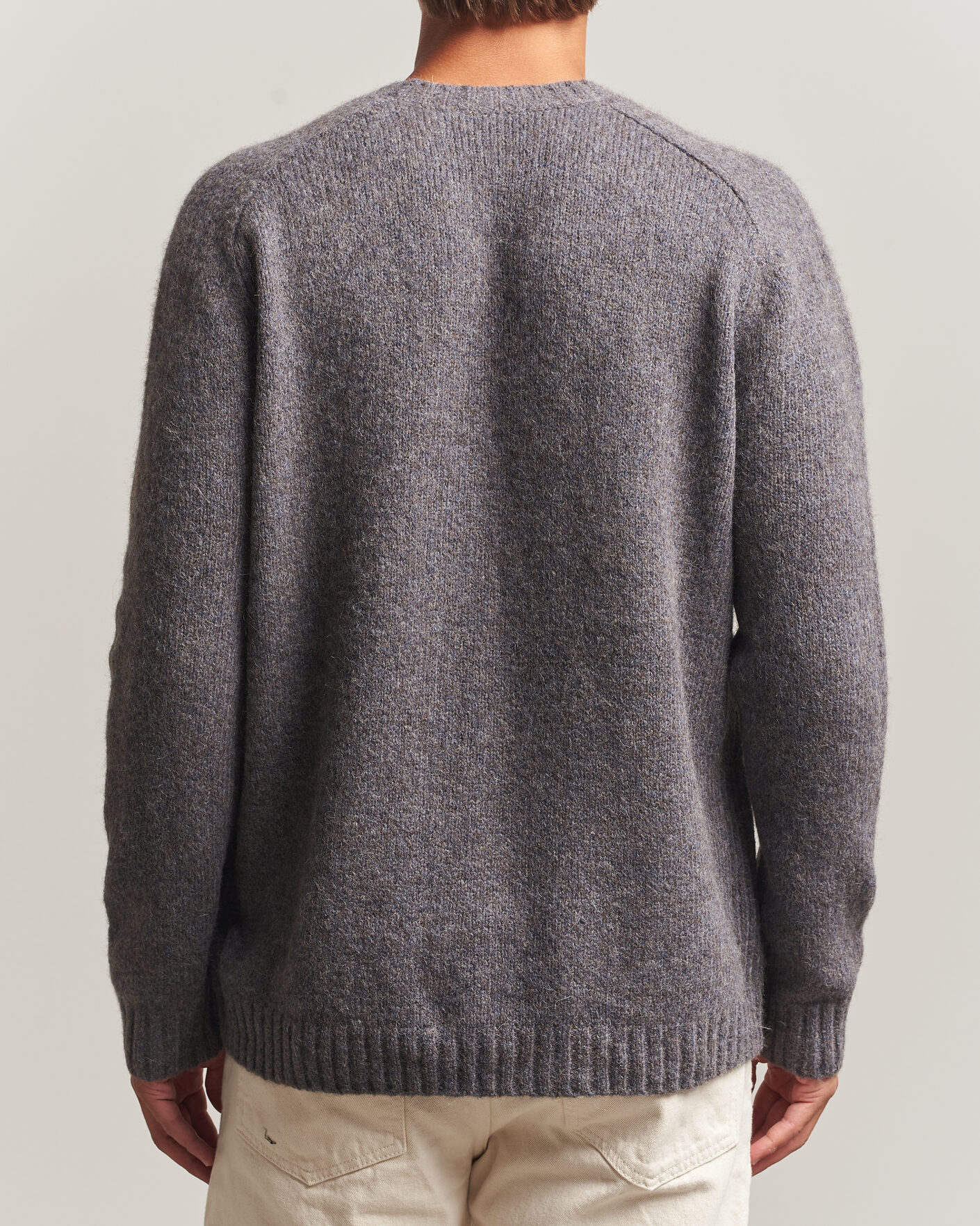 Men | Sweaters & Knitwear | Tiger of Sweden | Adryan Yak/Alpaca Knitted Sweater Grey Melange