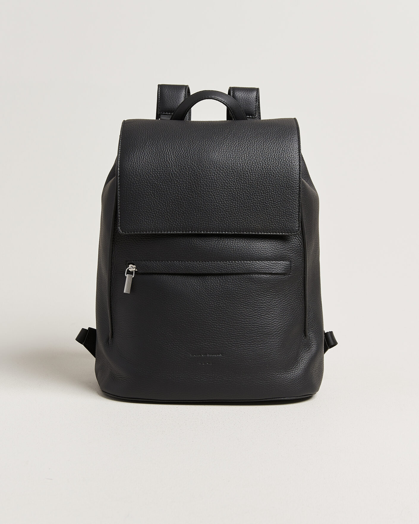 Men | Bags | Tiger of Sweden | Vuntir Grained Leather Backpack Black