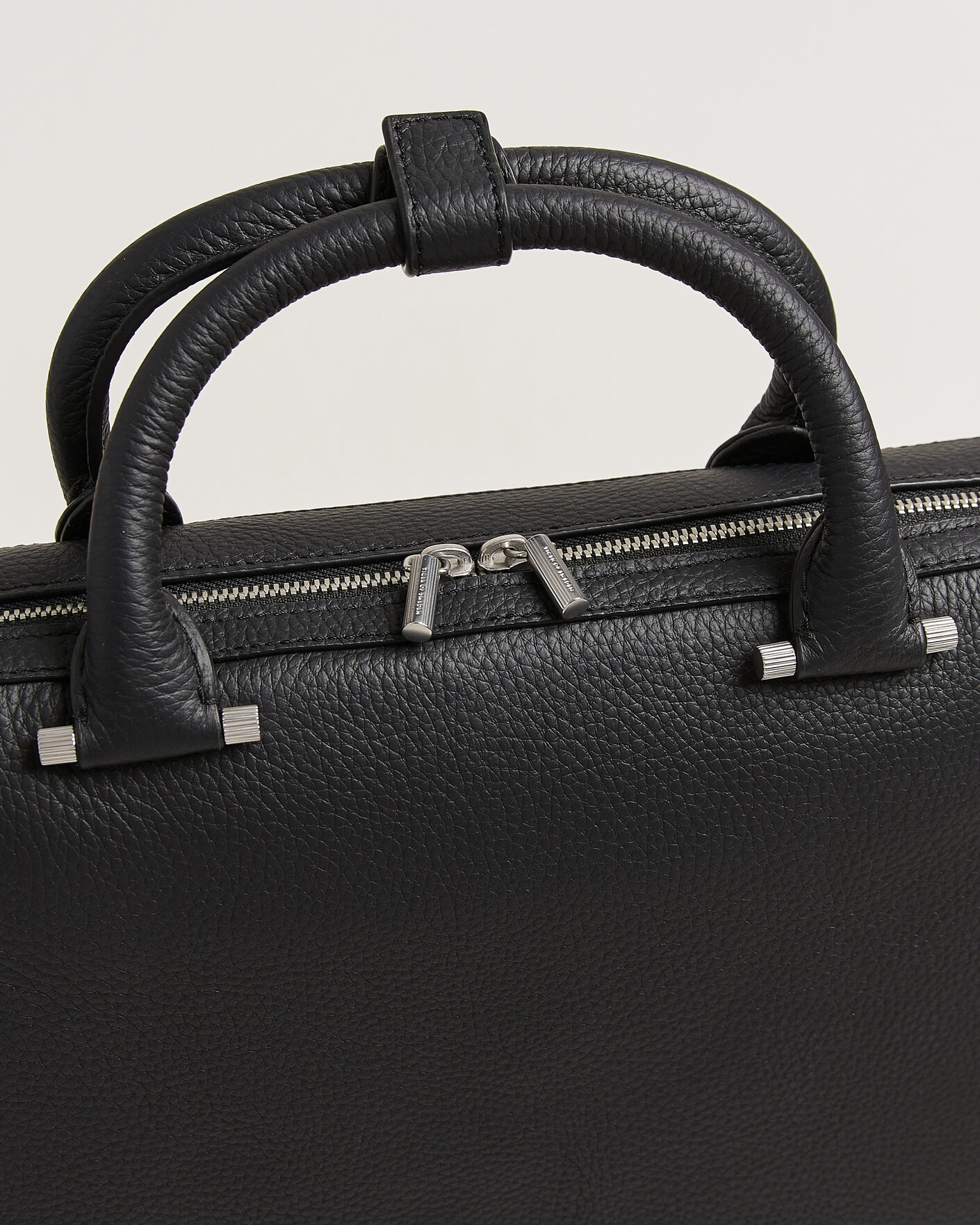 Men | Bags | Tiger of Sweden | Valise Grained Leather Briefcase Black