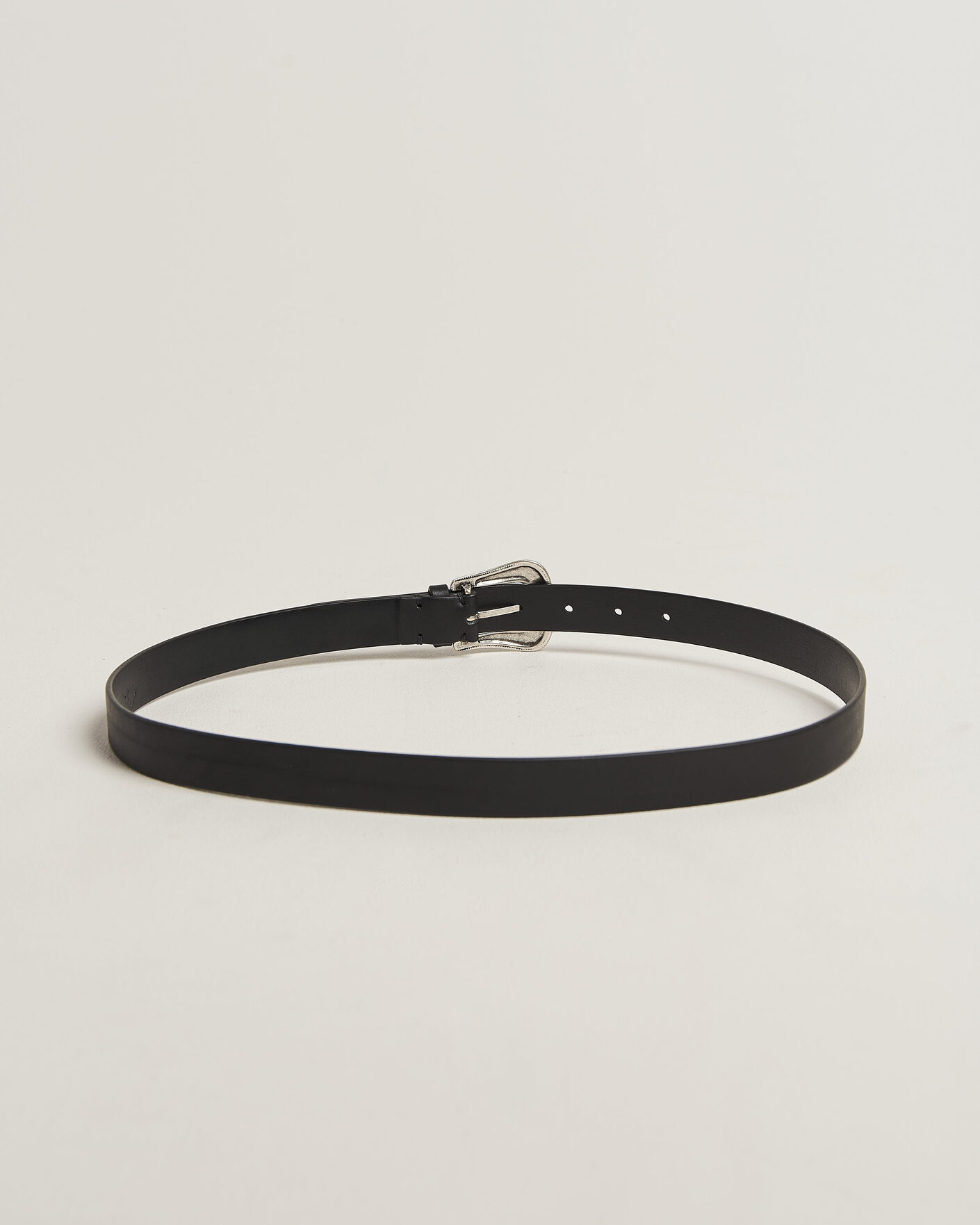 Men | Belts | Tiger of Sweden | Ecus Leather Western Belt Black