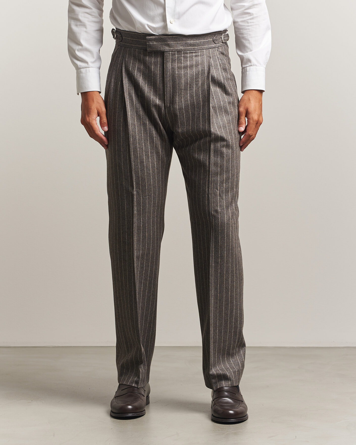 Incotex Regular Fit Super 100s Wool Pants Blue at CareOfCarl.com
