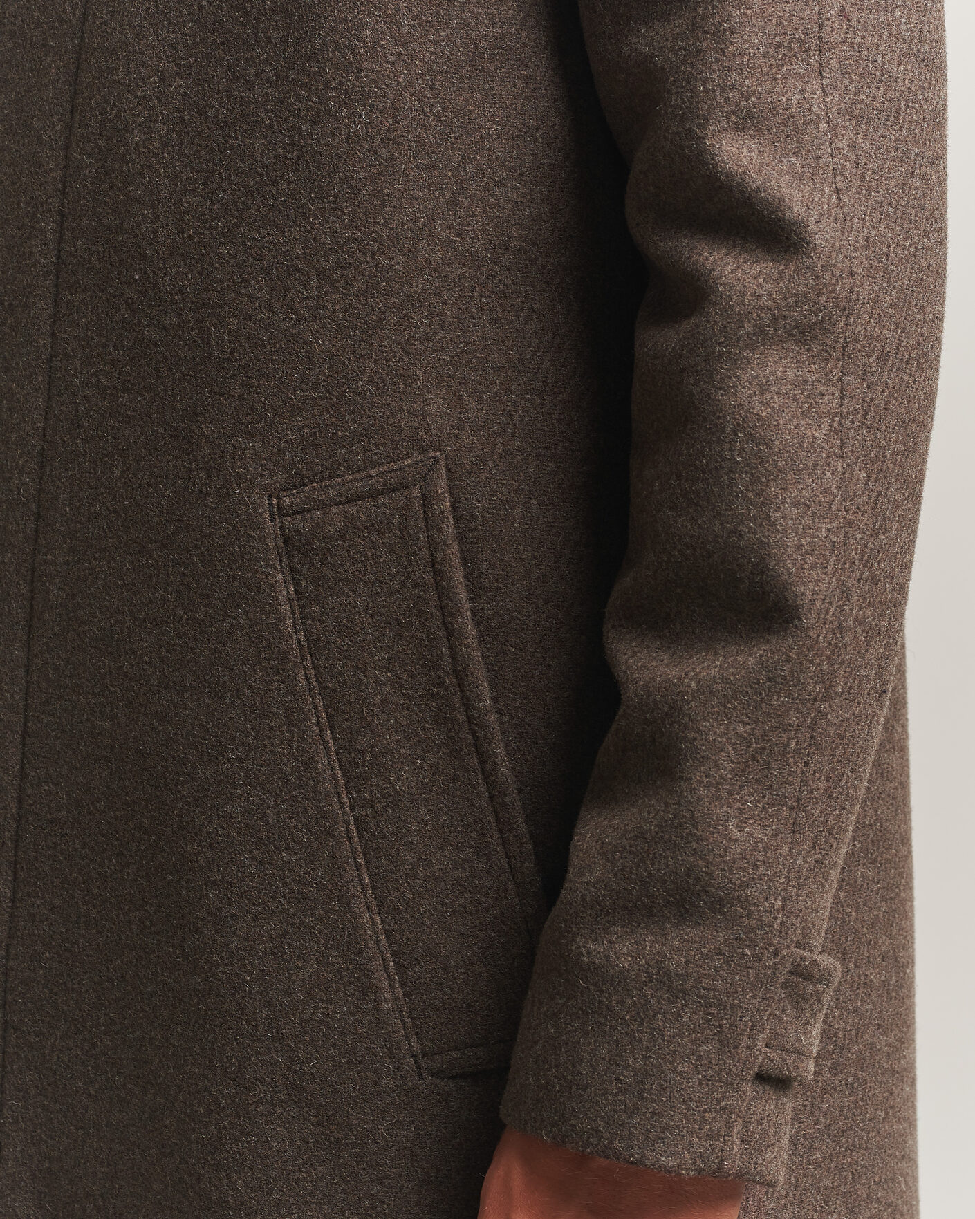 Men | Coats & Jackets | Tiger of Sweden | Carlton Wool Coat Dusty Brown