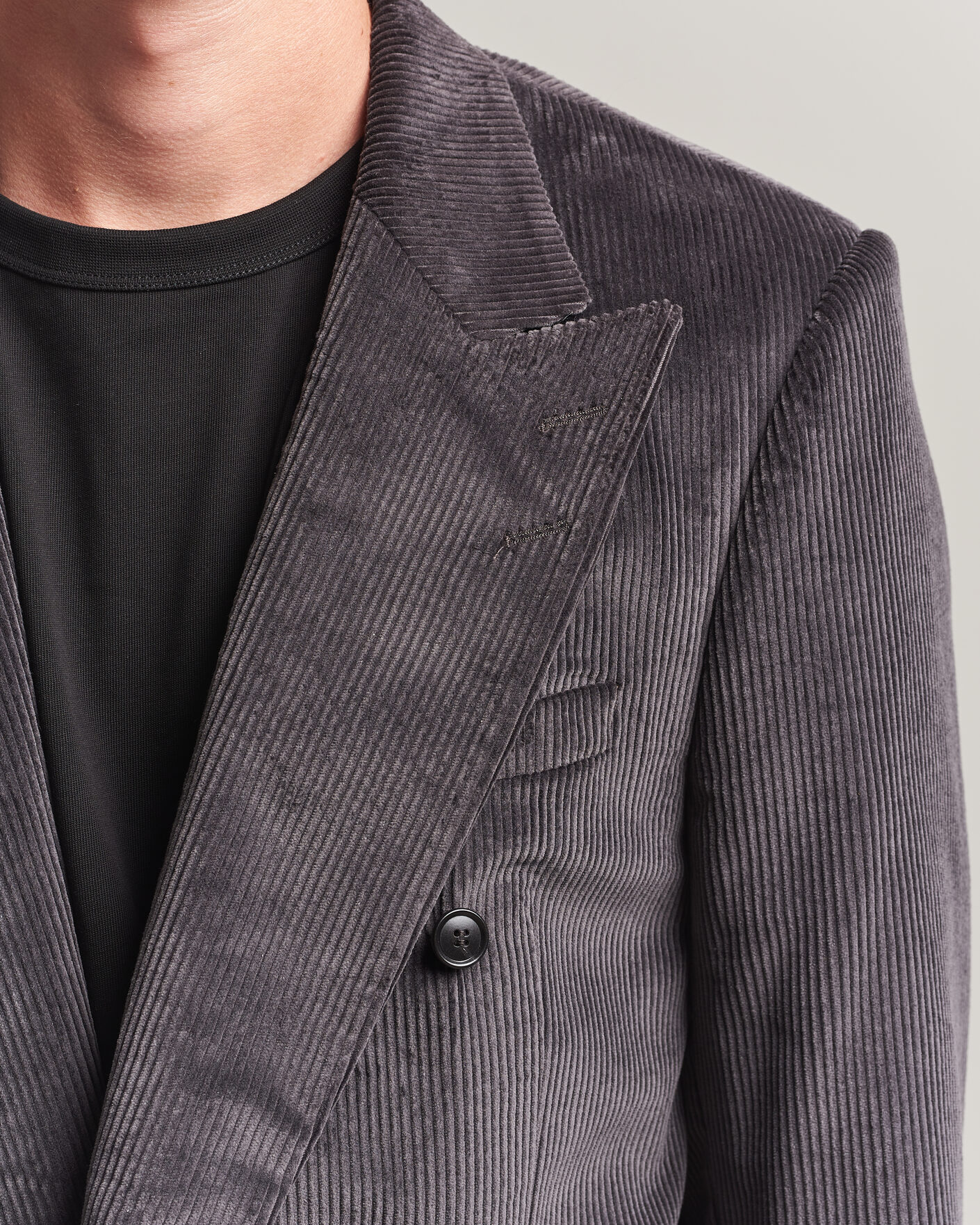 Men | Blazers | Tiger of Sweden | 1903 Corduroy Double Breasted Blazer Phantom