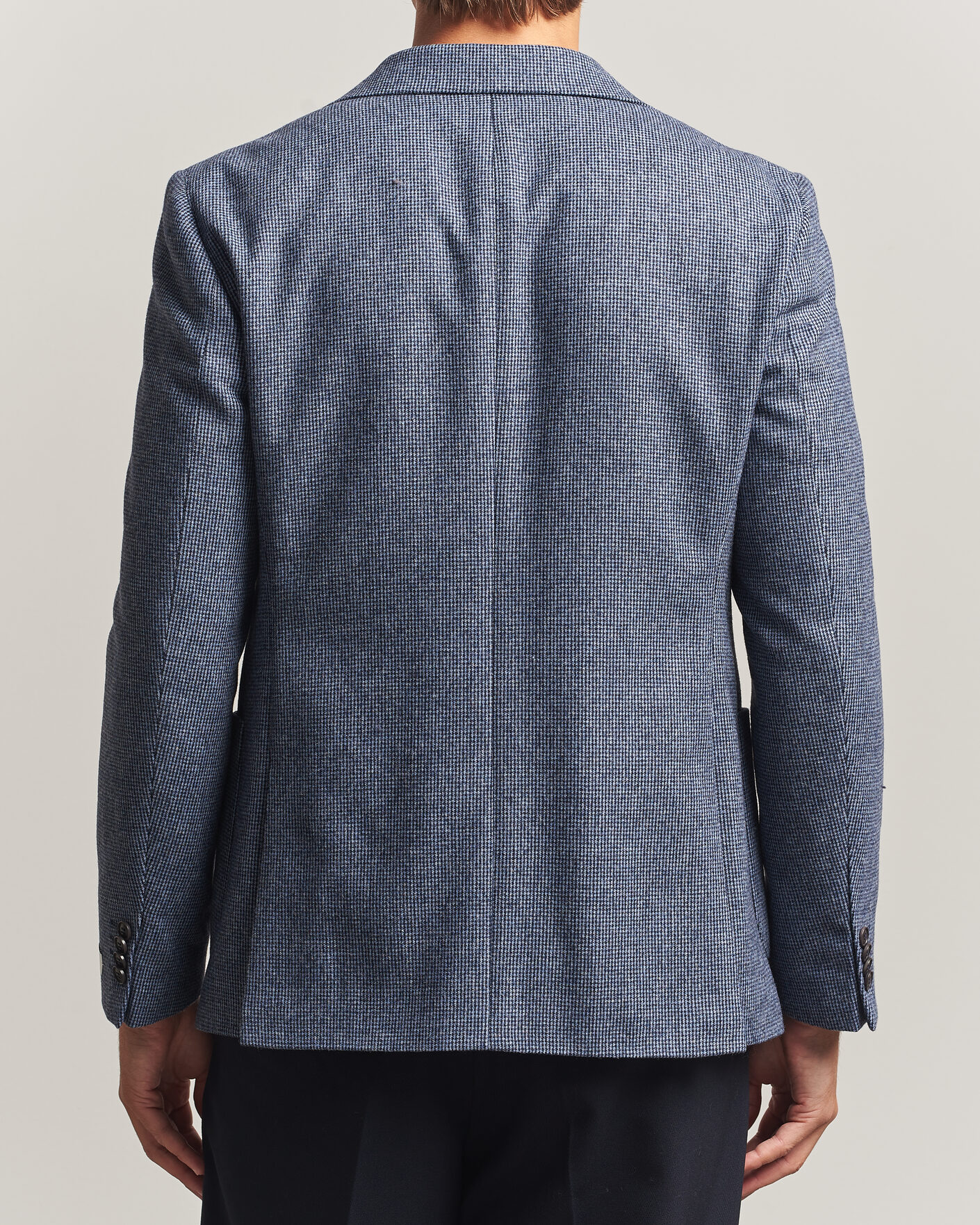 Men | Blazers | Tiger of Sweden | Easer Wool Pepita Blazer Iron Haze