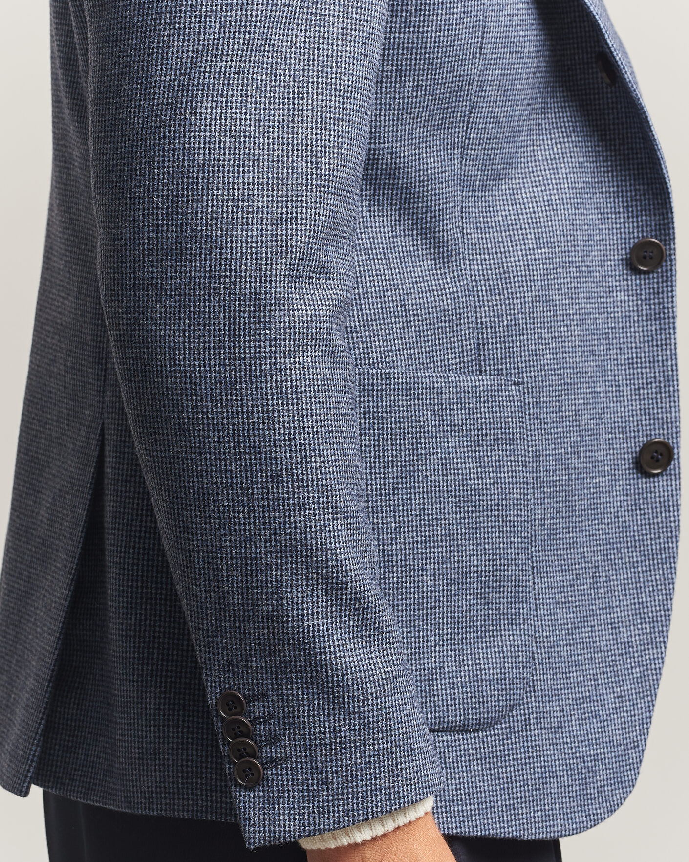 Men | Blazers | Tiger of Sweden | Easer Wool Pepita Blazer Iron Haze