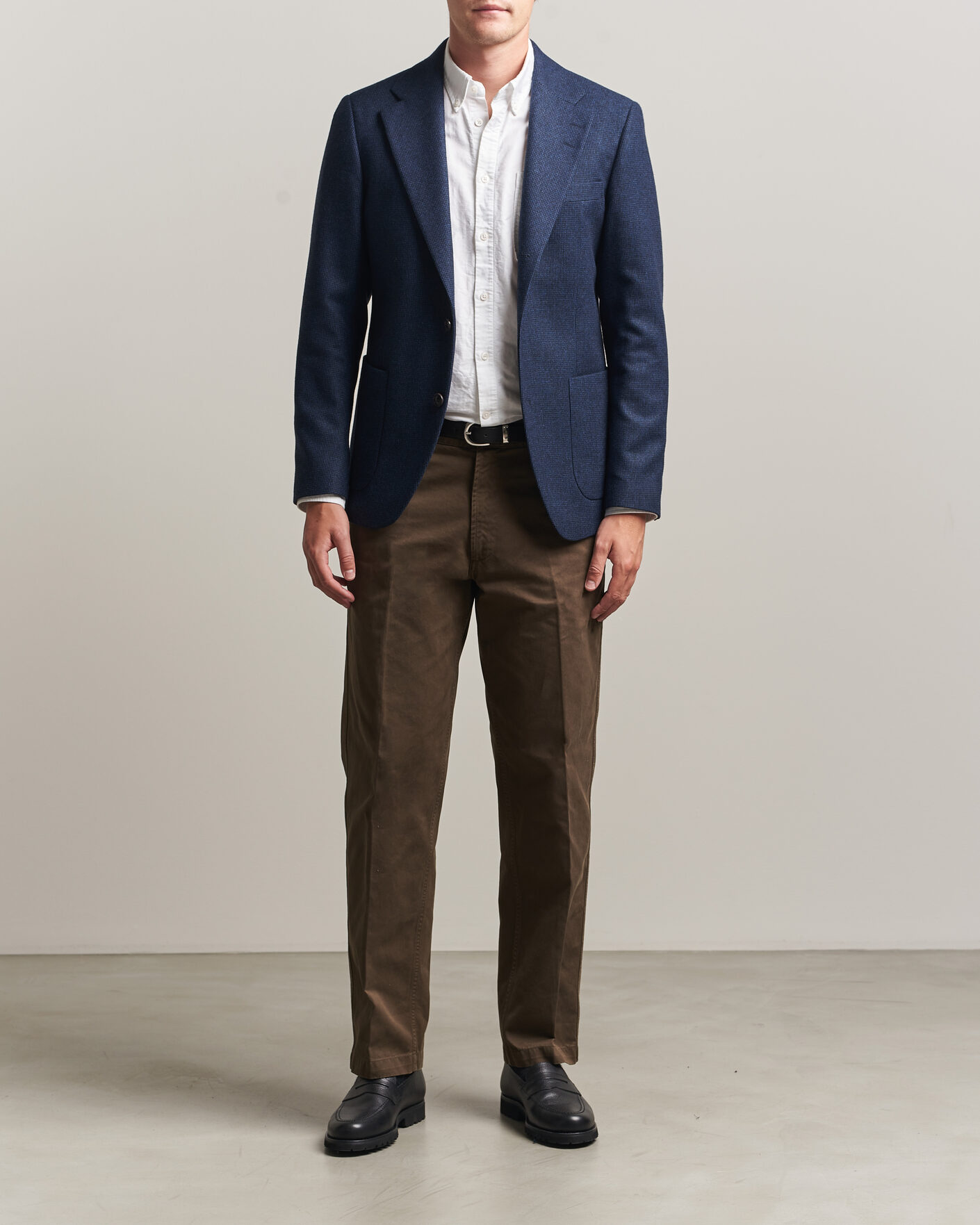 Men | Blazers | Tiger of Sweden | Easer Wool Pepita Blazer Sea