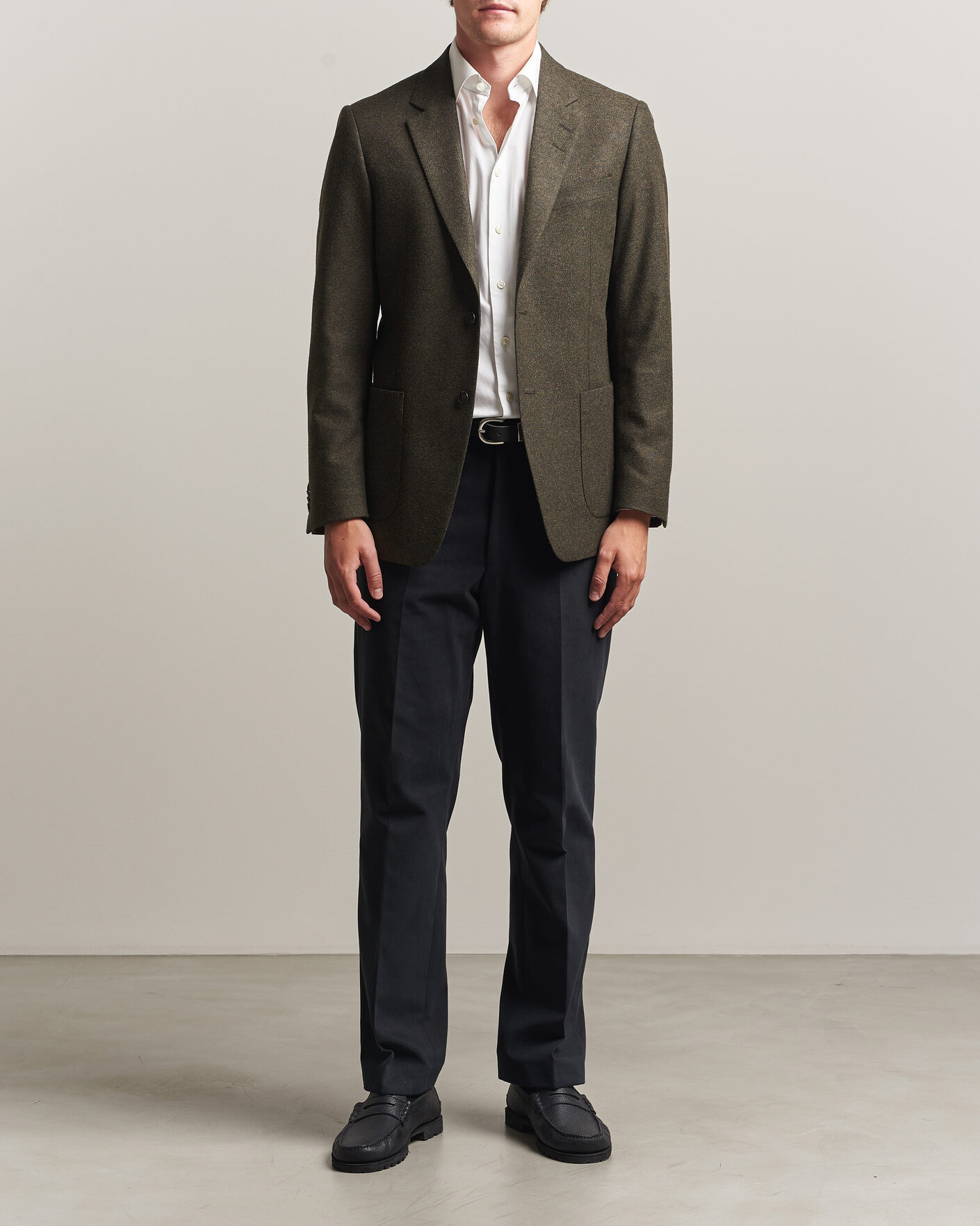 Men | Blazers | Tiger of Sweden | Justin Wool Flannel Suit Blazer Muted Canopy