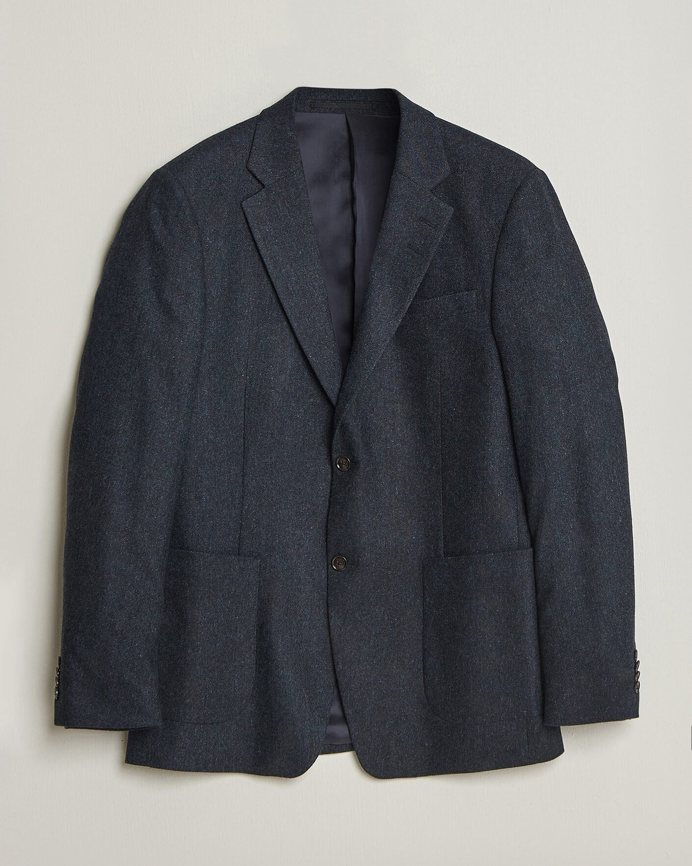 Men | Blazers | Tiger of Sweden | Justin Wool Flannel Suit Blazer Midnight Blue
