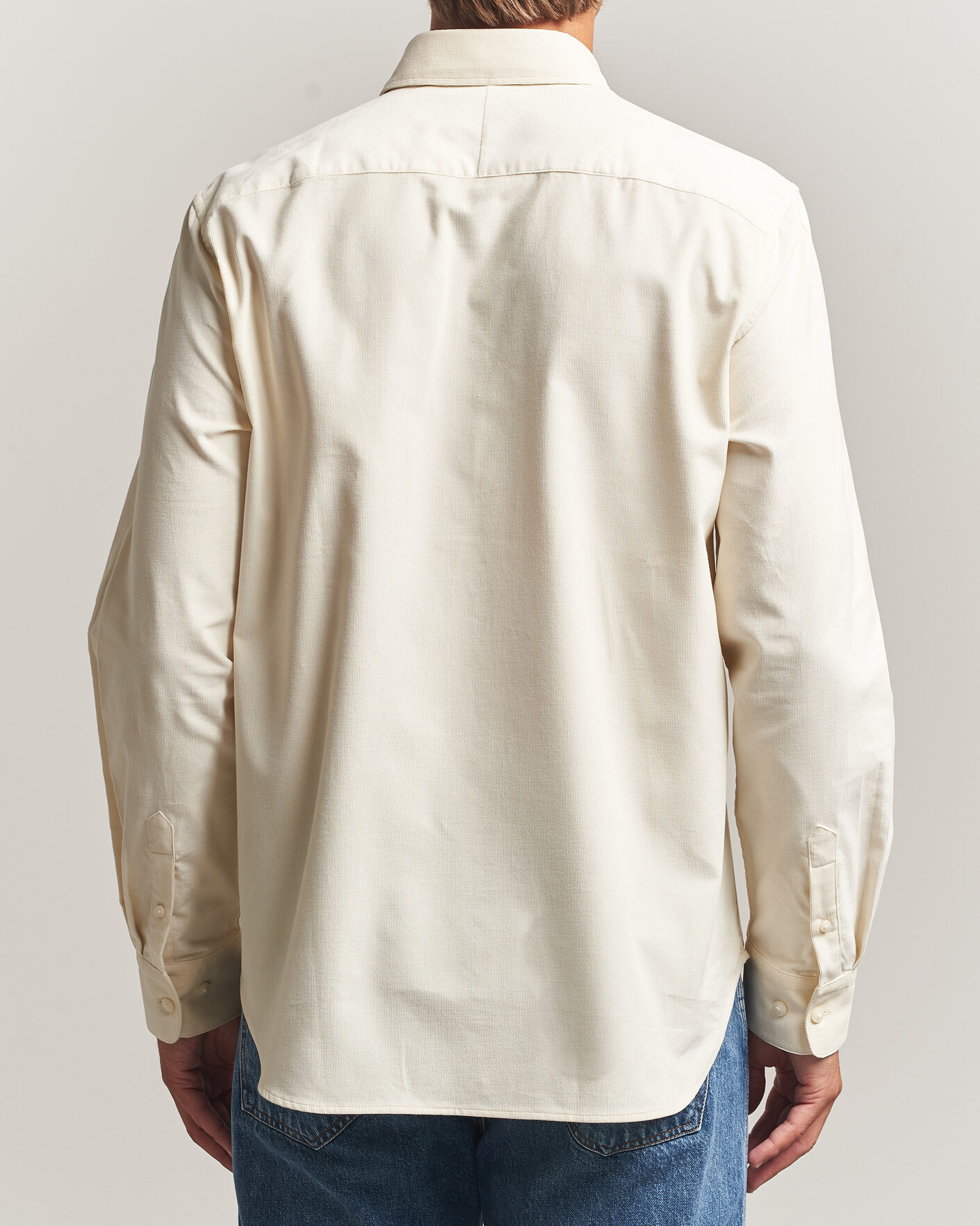 Men | Shirts | Tiger of Sweden | Bjorn Corduroy Shirt Cream White