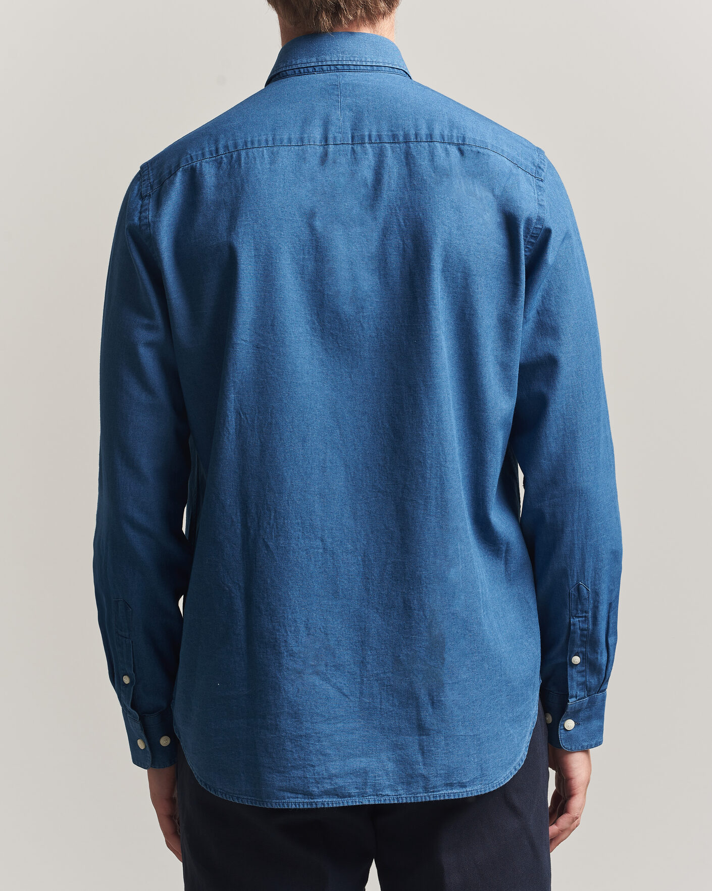 Men | Shirts | Tiger of Sweden | Bjorn Denim Shirt Blue