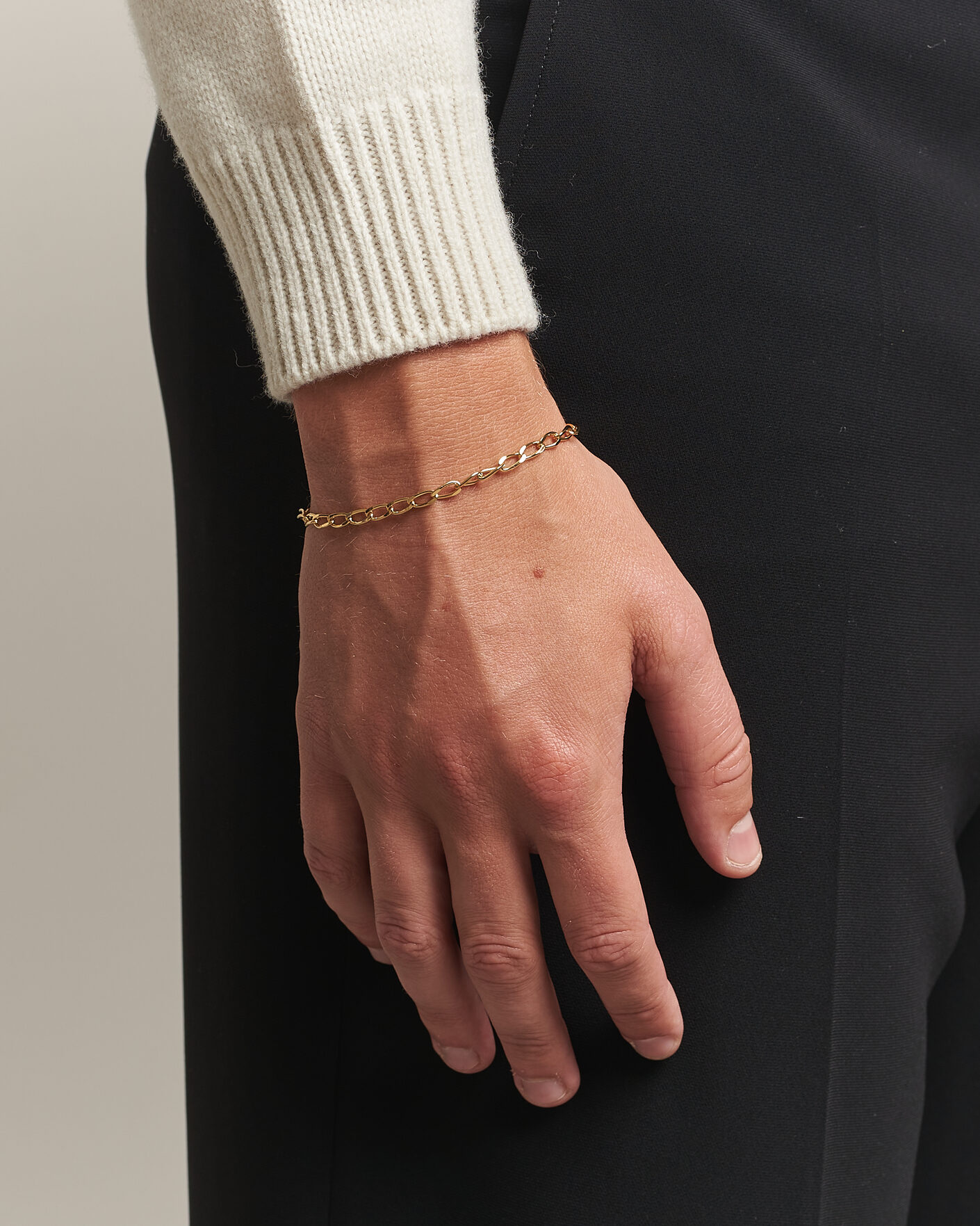 Tom Wood Curb Bracelet L Silver at CareOfCarl.com