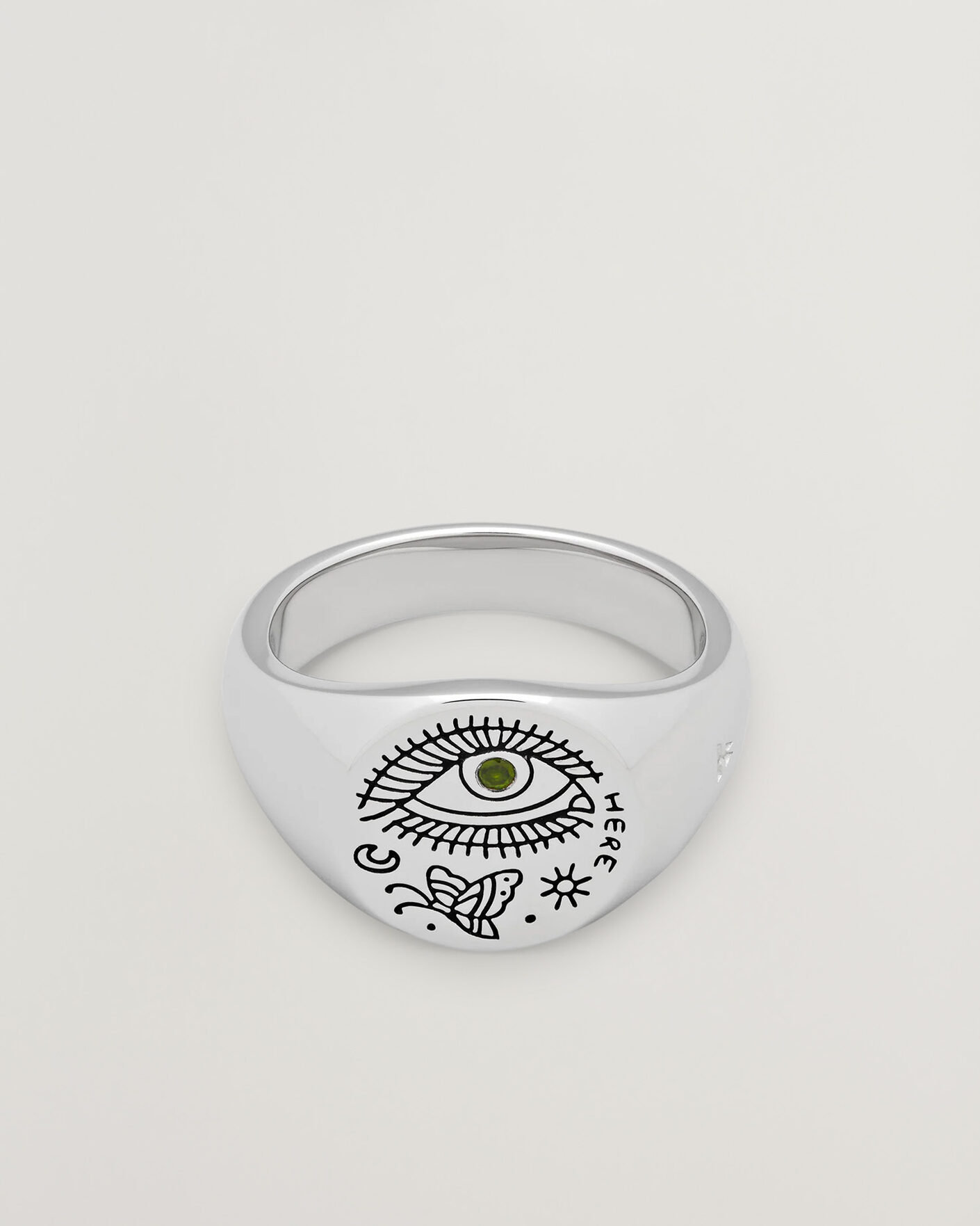Men | Jewellery | Tom Wood | Butterfly Ring Silver