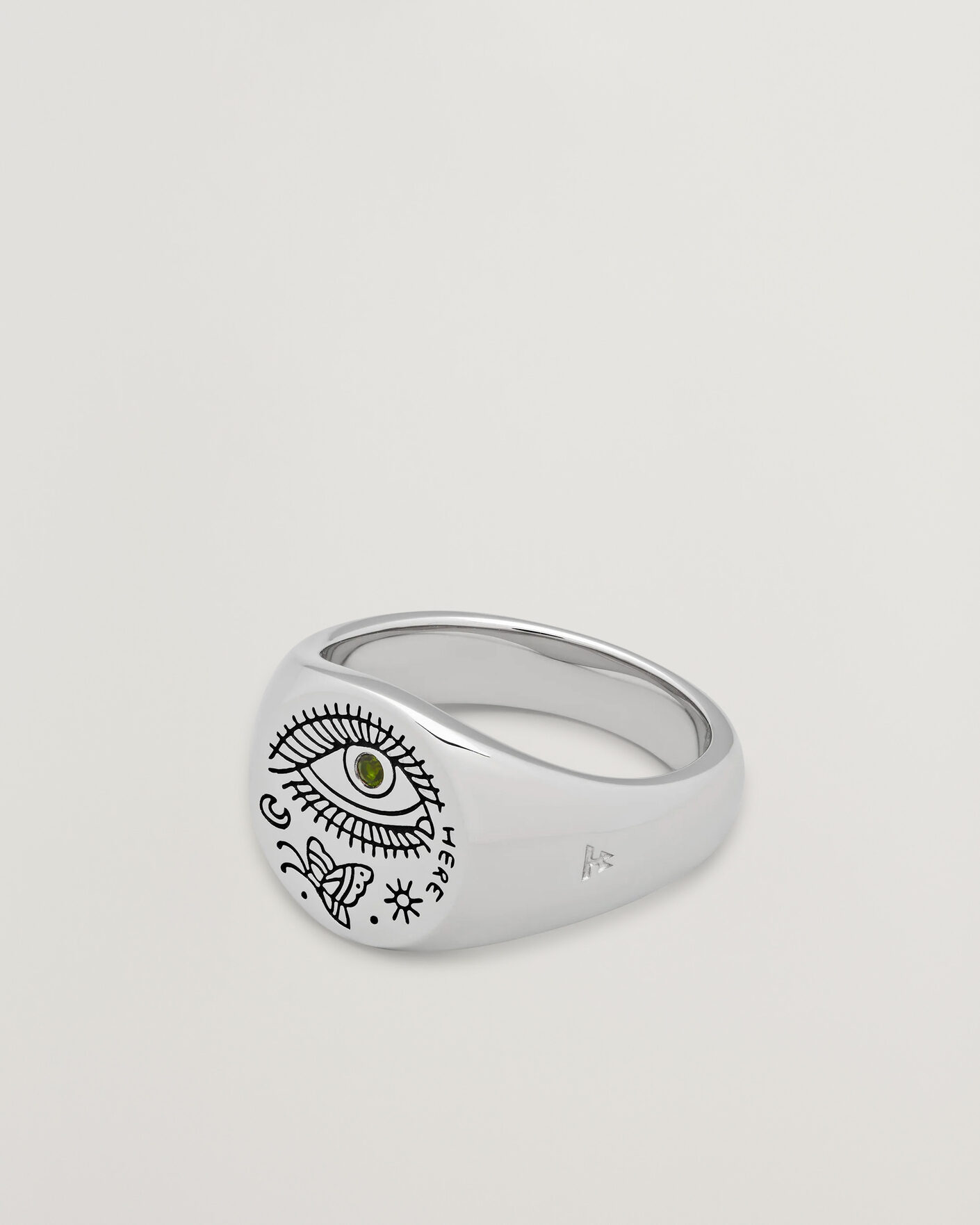 Men | Jewellery | Tom Wood | Butterfly Ring Silver