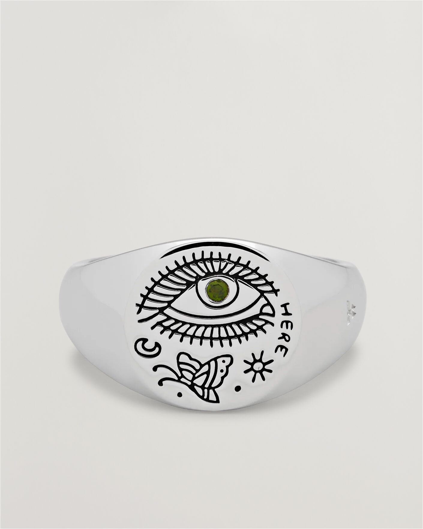 Men | Jewellery | Tom Wood | Butterfly Ring Silver