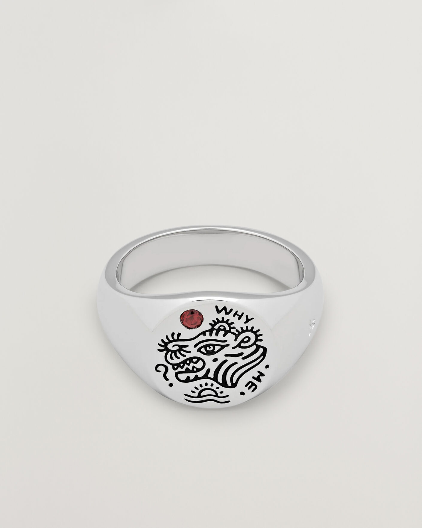 Men | Jewellery | Tom Wood | Why Me Ring Silver