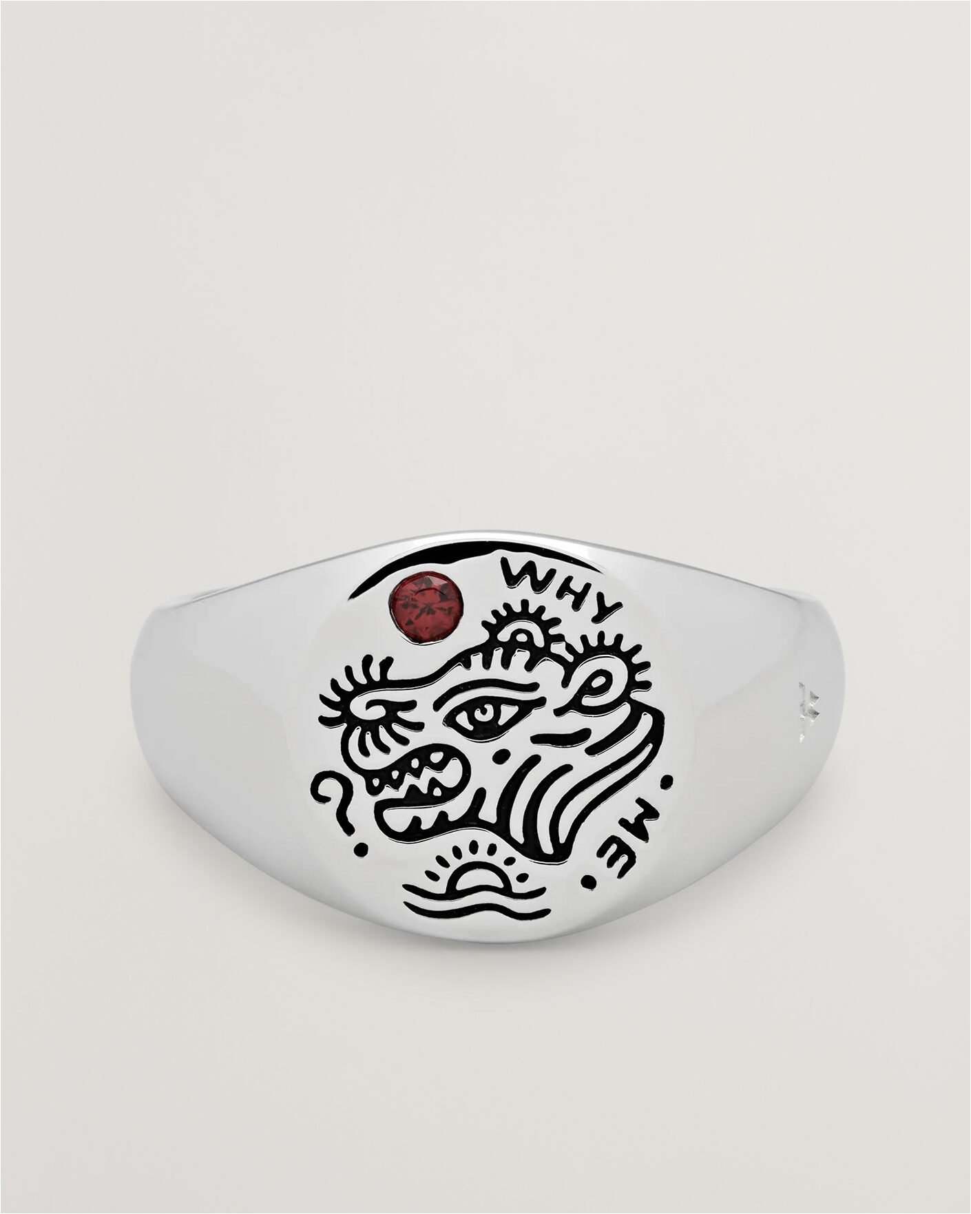 Men | Jewellery | Tom Wood | Why Me Ring Silver