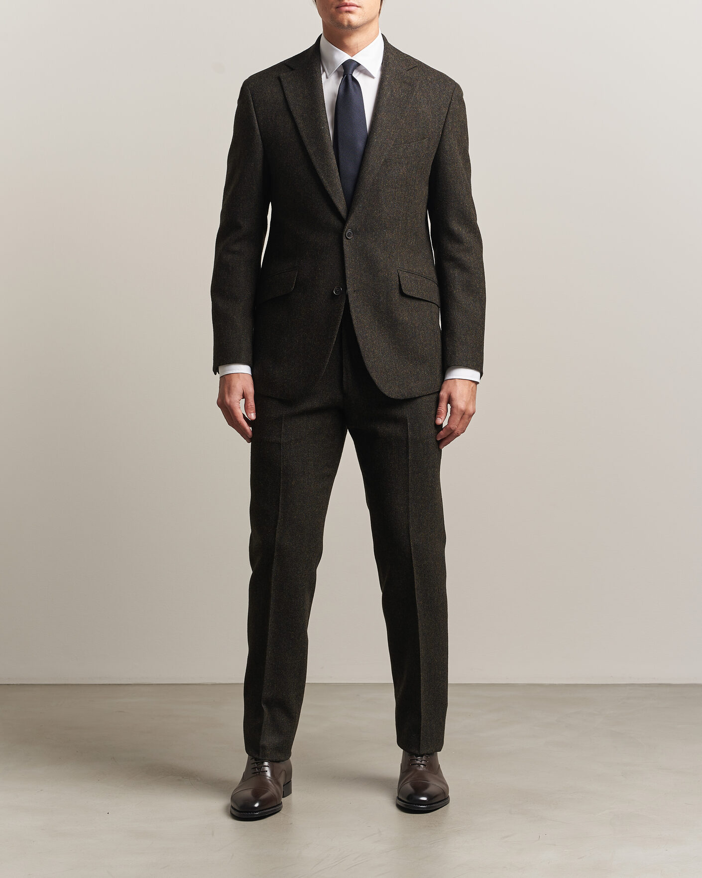 Men | Blazers | Walker Slater | Edward Shetland Wool Donegal Blazer Brown