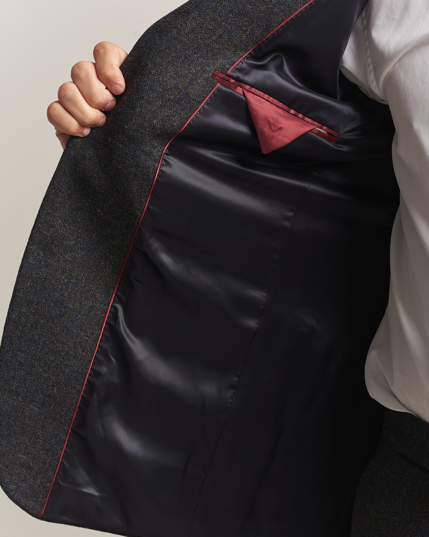 Men | Blazers | Walker Slater | Edward Shetland Wool Donegal Blazer Navy