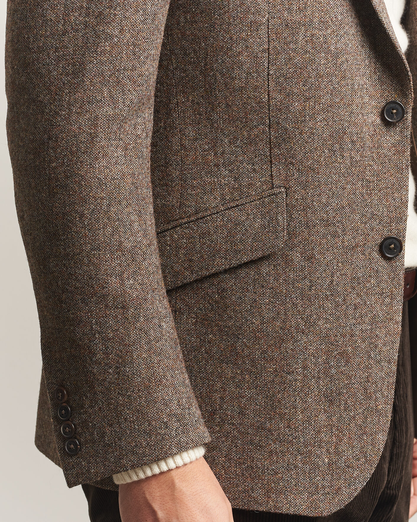 Men | Blazers | Walker Slater | Edward Shetland Wool Donegal Blazer Tobacco
