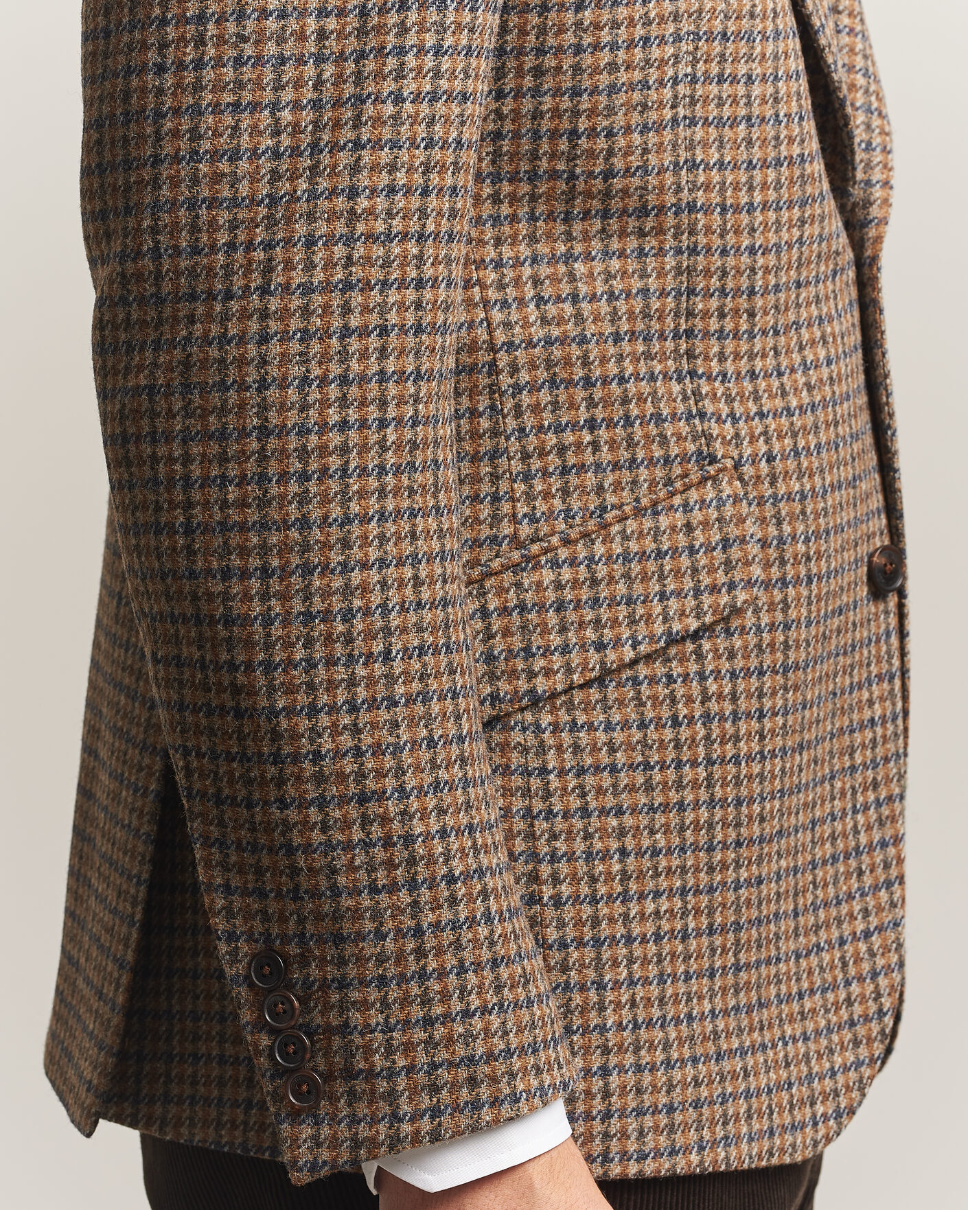 Men | Blazers | Walker Slater | Edward Lambswool Puppytooth Blazer Sandstone