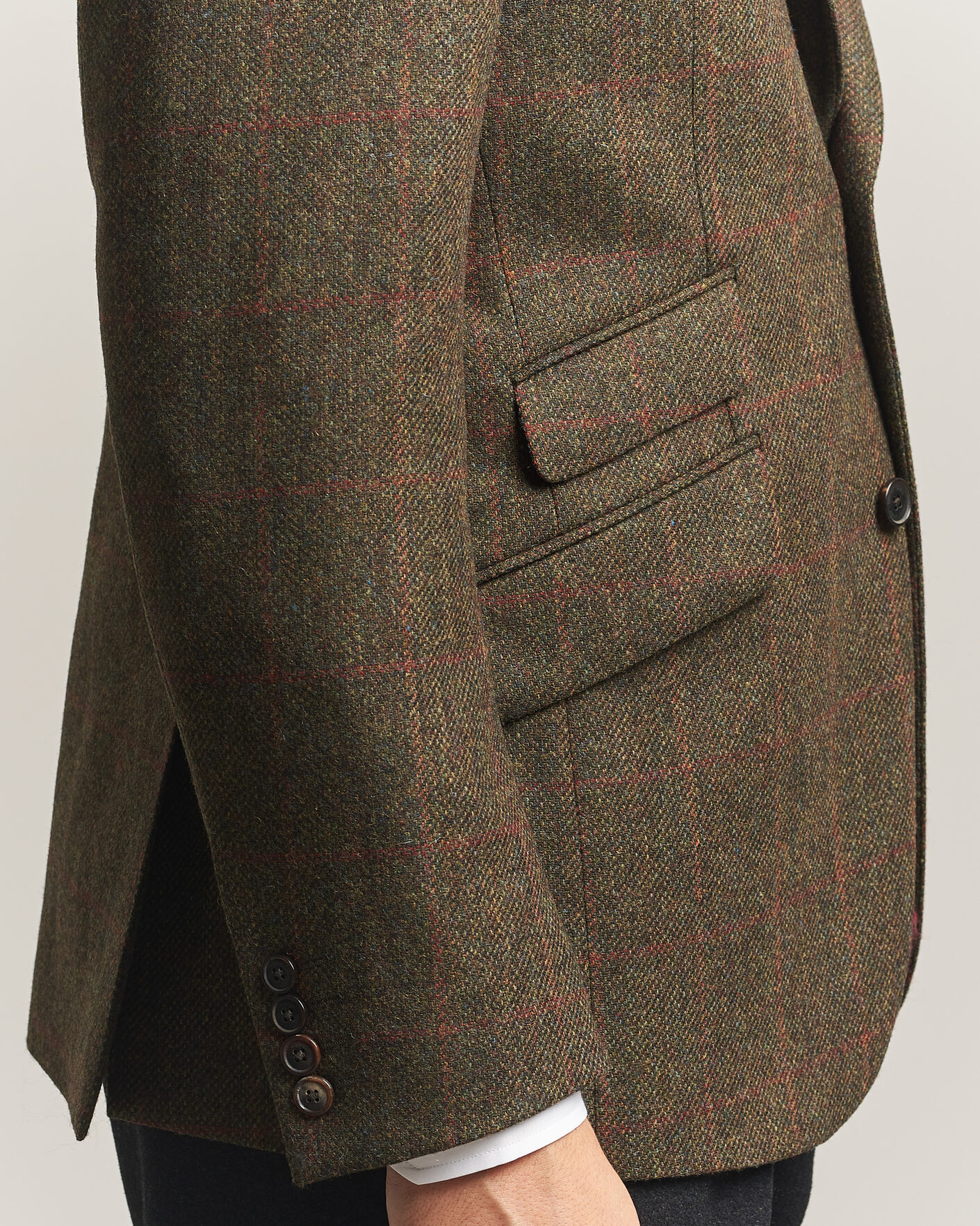 Men | Blazers | Walker Slater | Edward Lambswool Windowpane Blazer Green