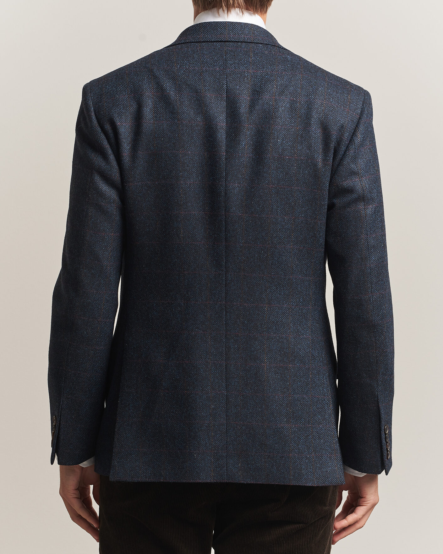 Men | Blazers | Walker Slater | Edward Lambswool Windowpane Blazer Navy