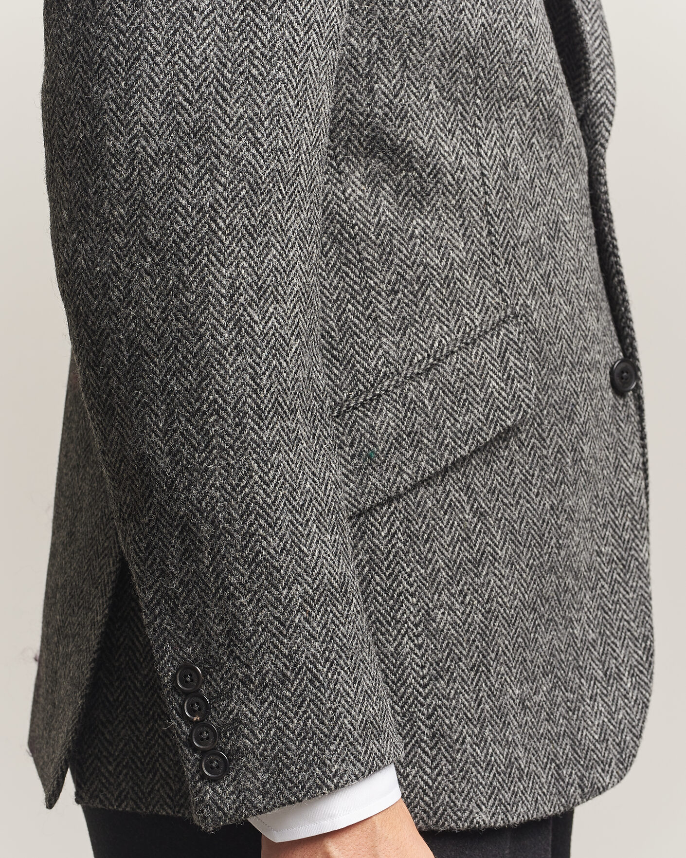 Men | Blazers | Walker Slater | Edward Harris Tweed Herringbone Blazer Charcoal