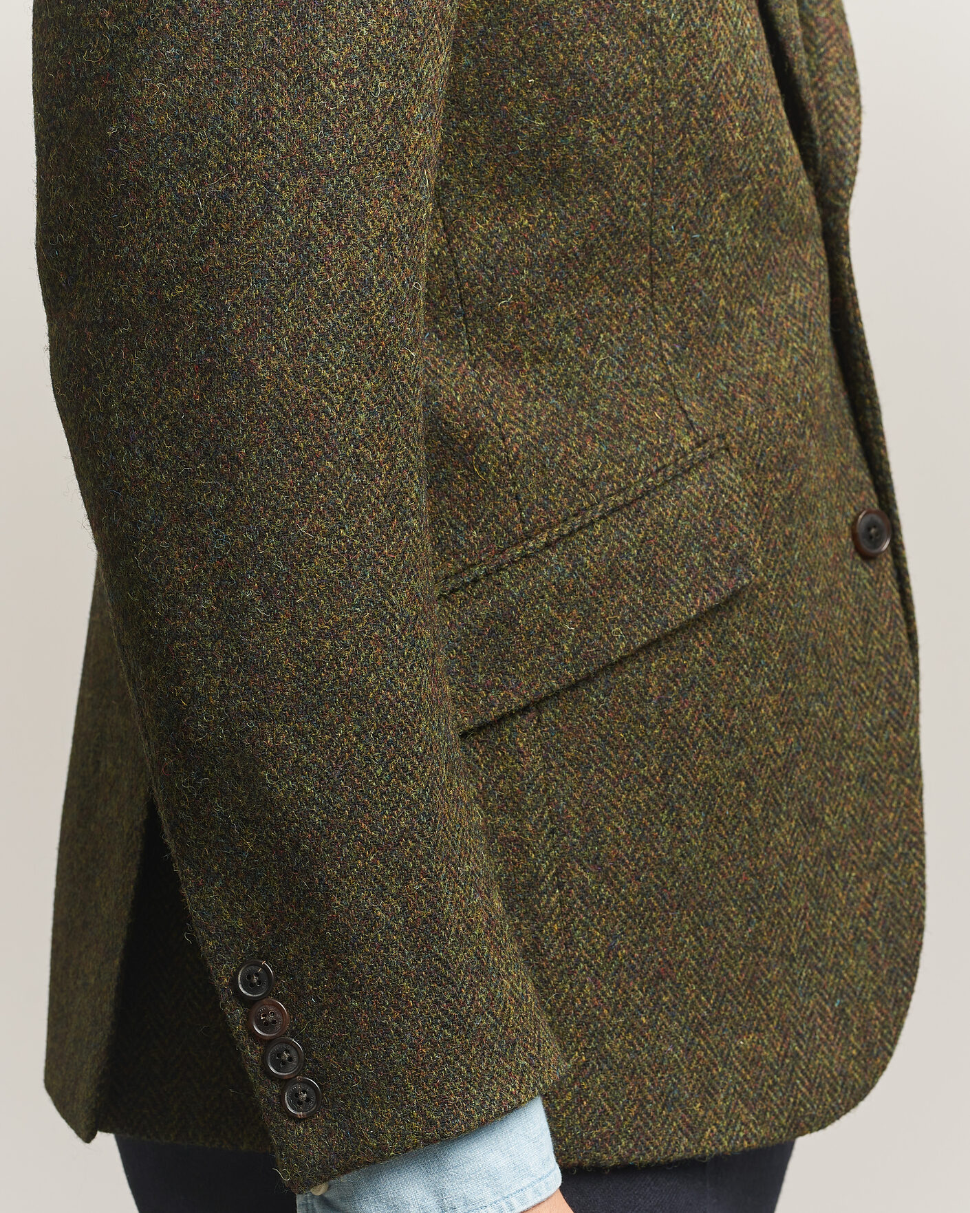 Men | Blazers | Walker Slater | Edward Harris Tweed Herringbone Blazer Green