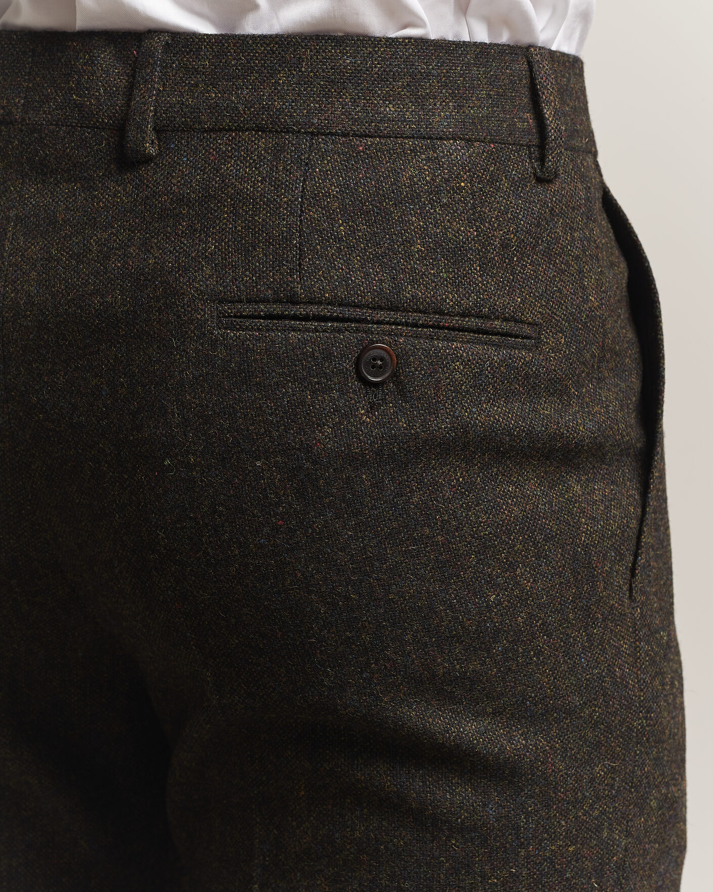 Men | Trousers | Walker Slater | Edward Shetland Wool Donegal Trousers Brown
