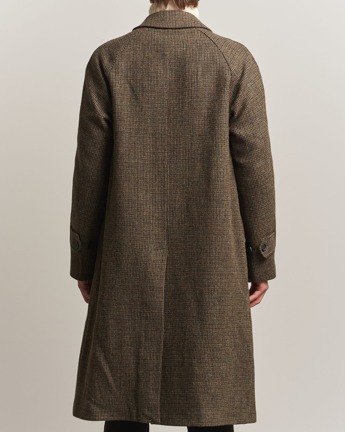 Men | Coats & Jackets | Walker Slater | Sherlock Harris Tweed Microcheck Coat Amber Brown
