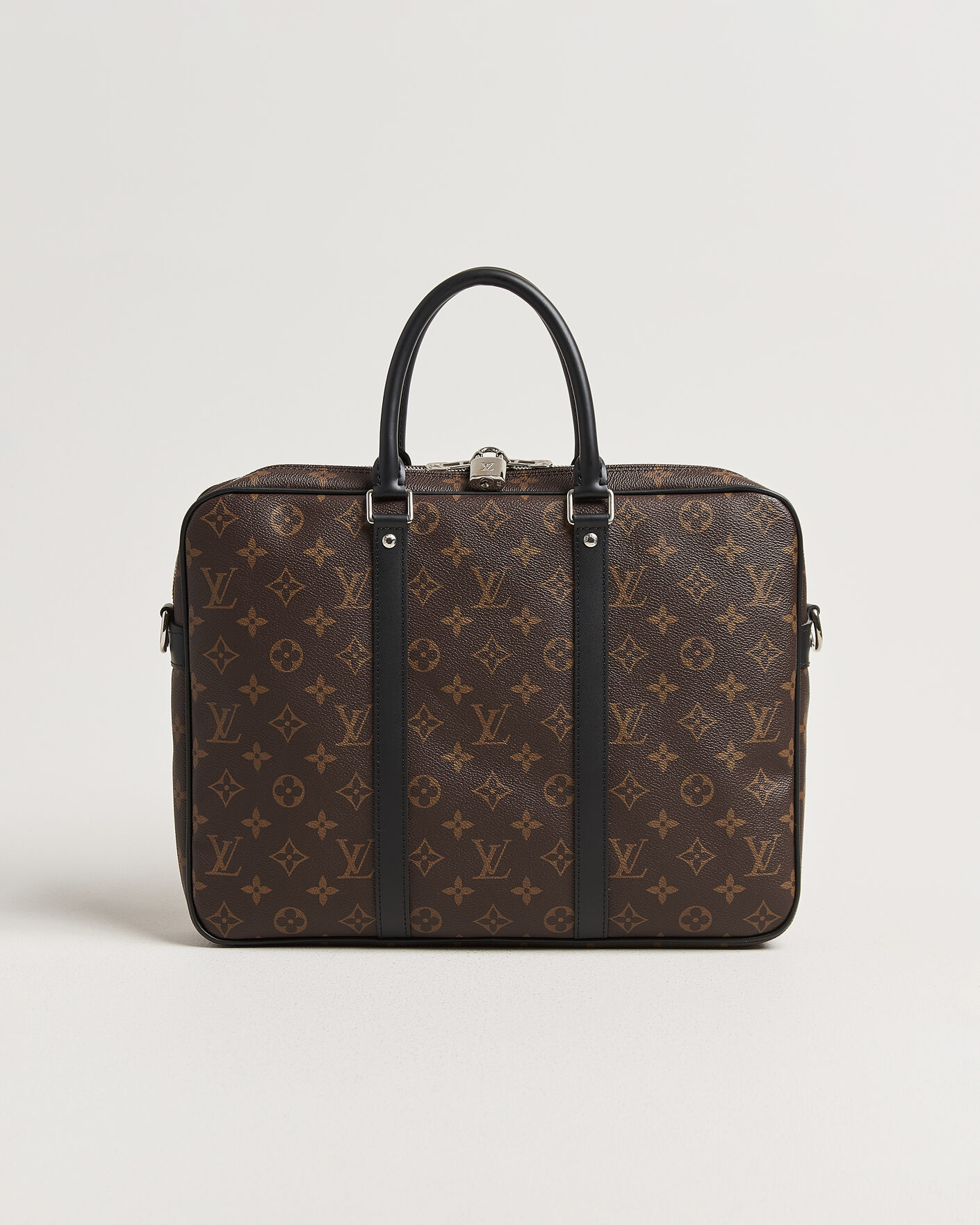 Men | Pre-Owned & Vintage Bags | Louis Vuitton Pre-Owned | Porte-Documents Voyage Briefcase Monogram Macassar