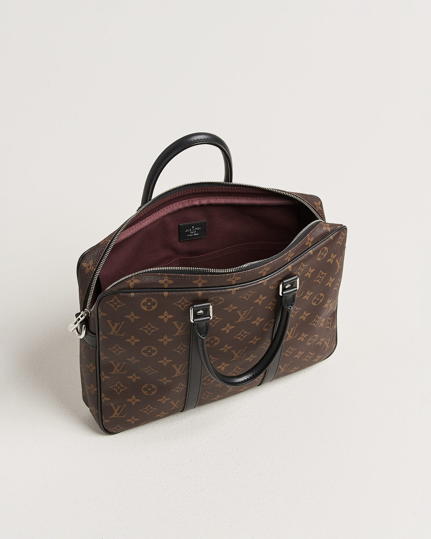 Men | Pre-Owned & Vintage Bags | Louis Vuitton Pre-Owned | Porte-Documents Voyage Briefcase Monogram Macassar